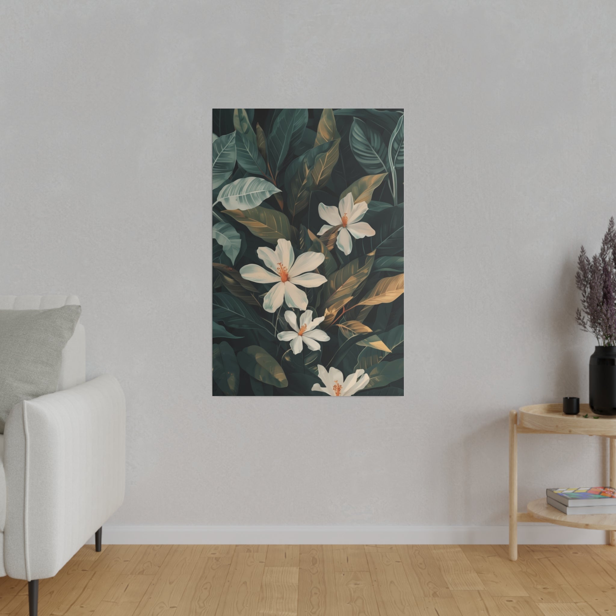 Flowers Wall Art - Botanical Wall Art - Vertical Canvas - WA63