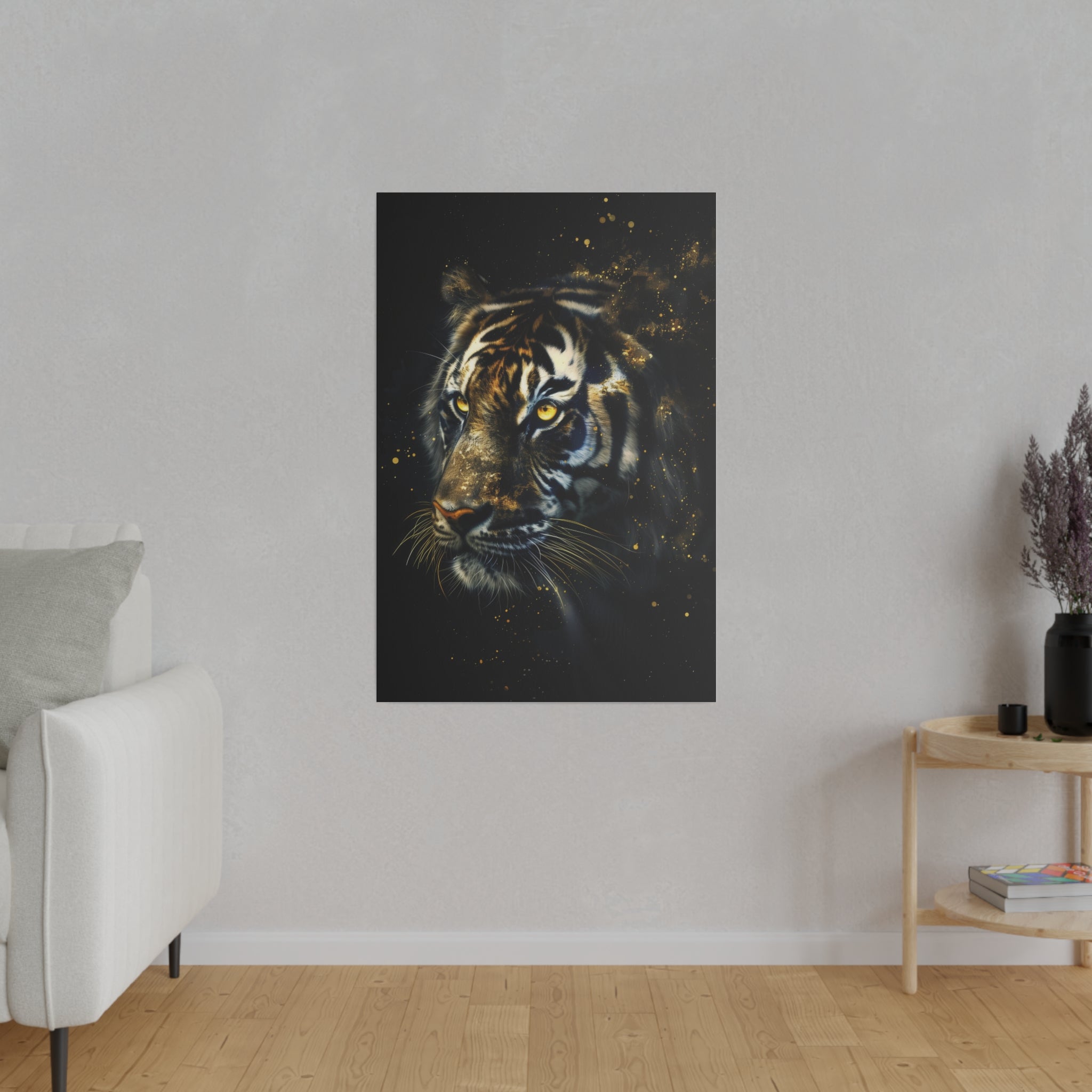 Tiger's Harmony - Wildlife Wall Art - Vertical Canvas - WA268