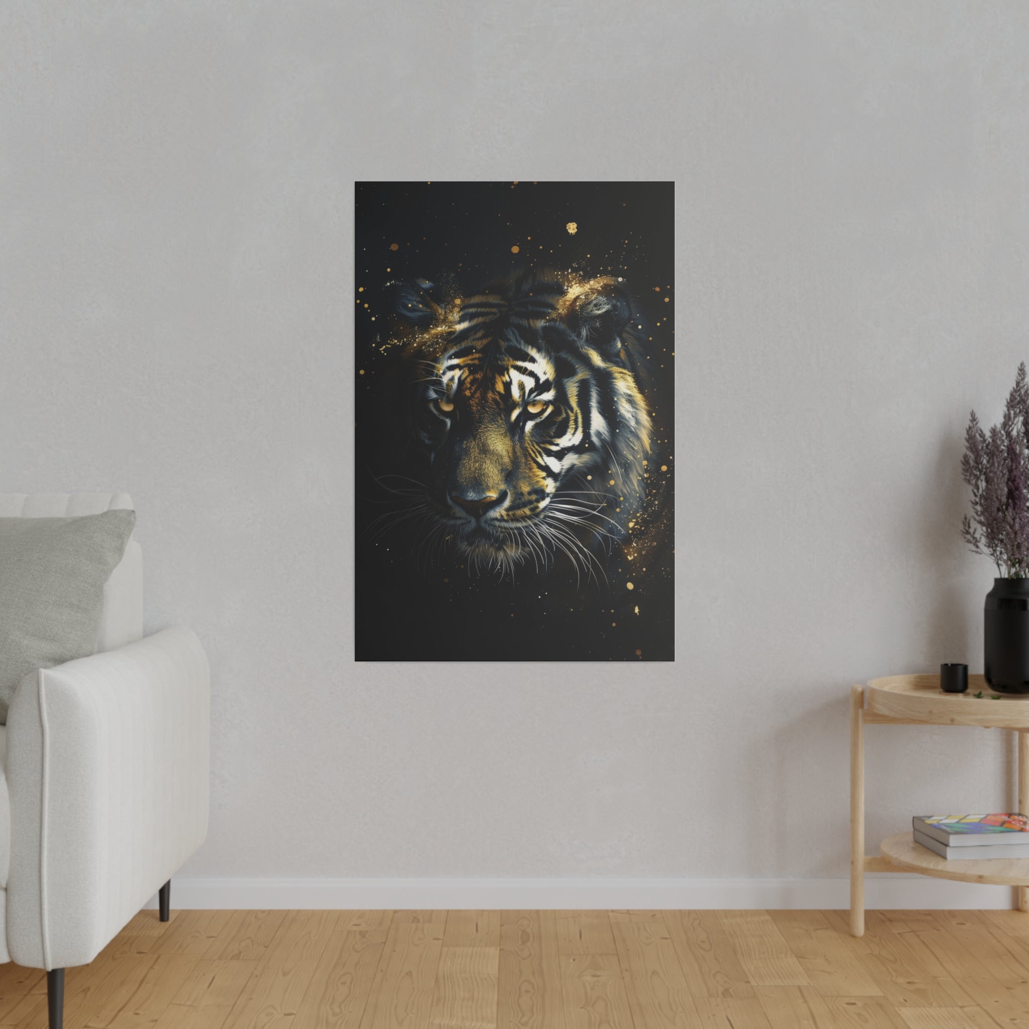 Tiger's Reign - Wildlife Wall Art - Vertical Canvas - WA267