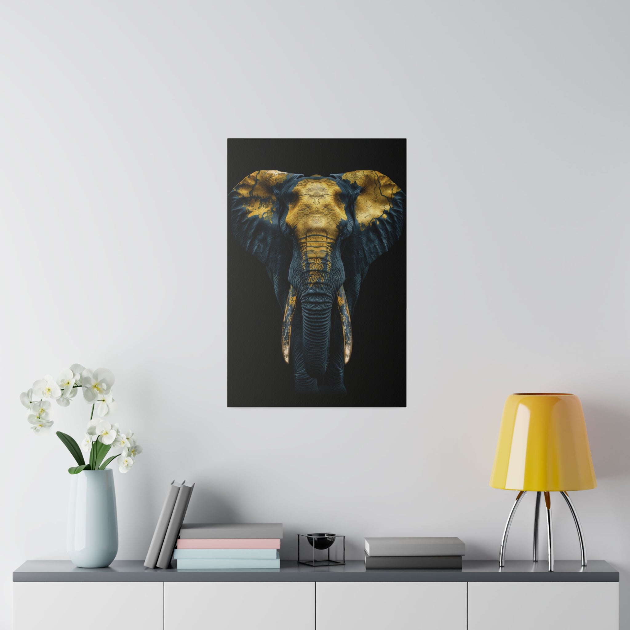 Elephant's Glow - Wildlife Wall Art - Vertical Canvas - WA271