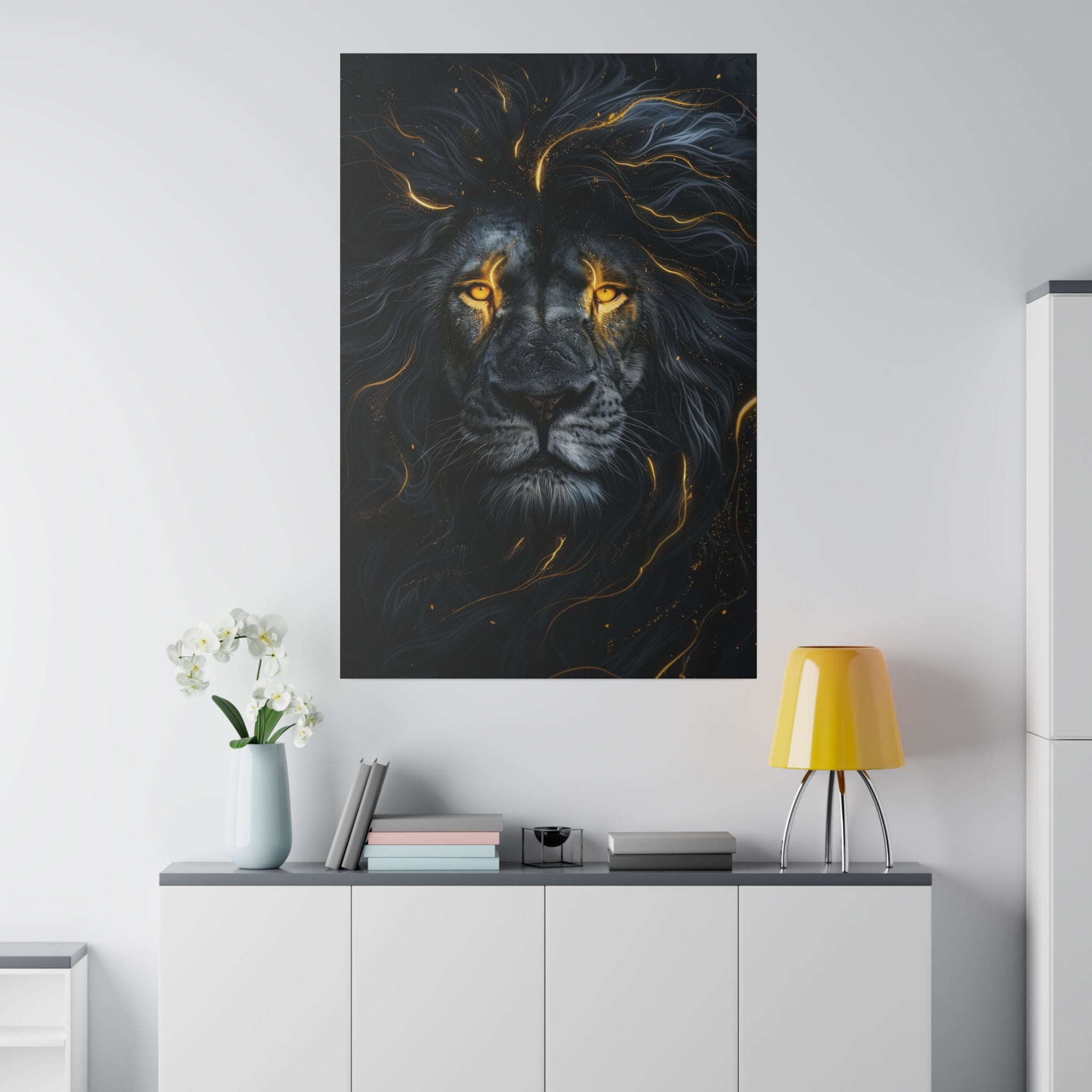 Lion's Majesty - Wildlife Wall Art - Vertical Canvas - WA256