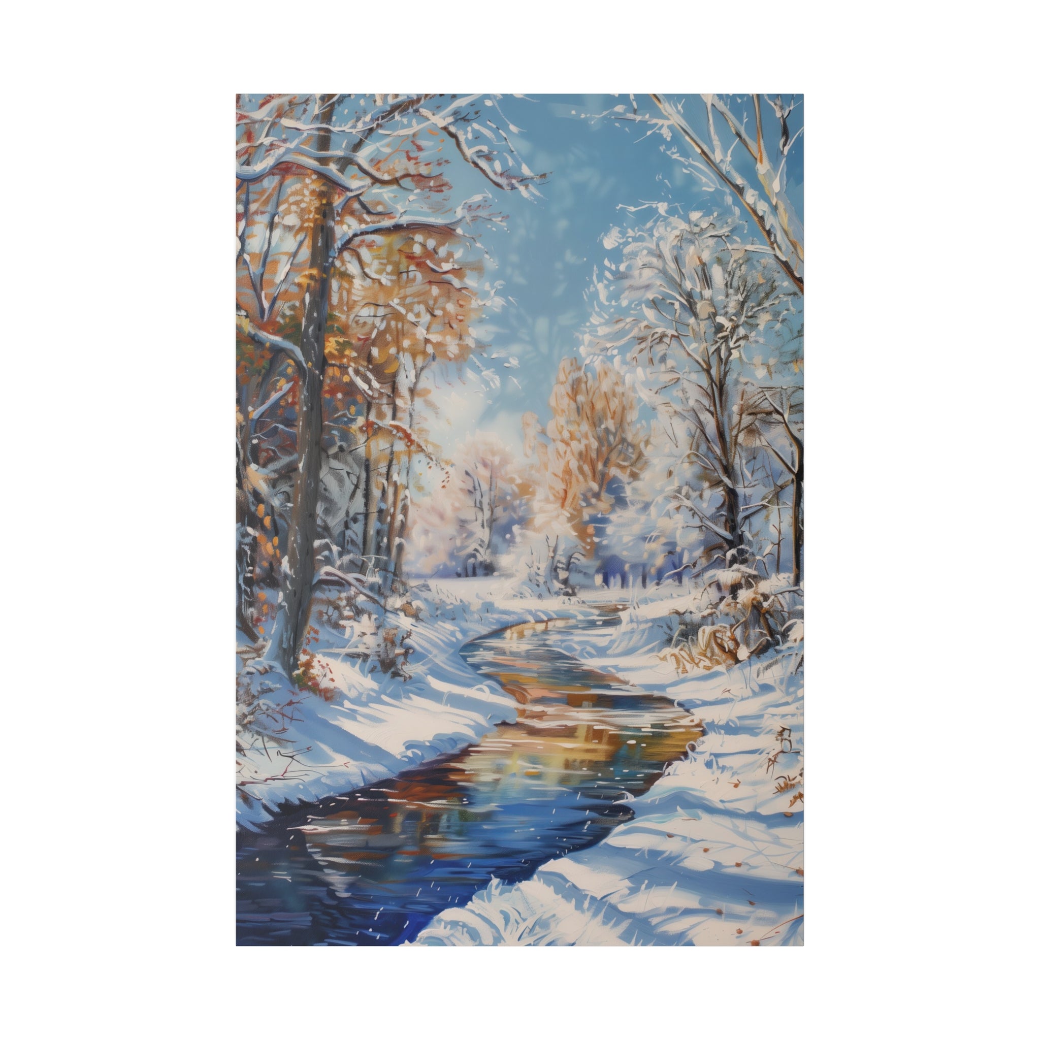 Graceful Winter - Nature Wall Art - Vertical Canvas - WA333