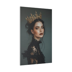 Gothic Woman with a Crown - Luxury Themed Canvas - Vertical Canvas - WA74