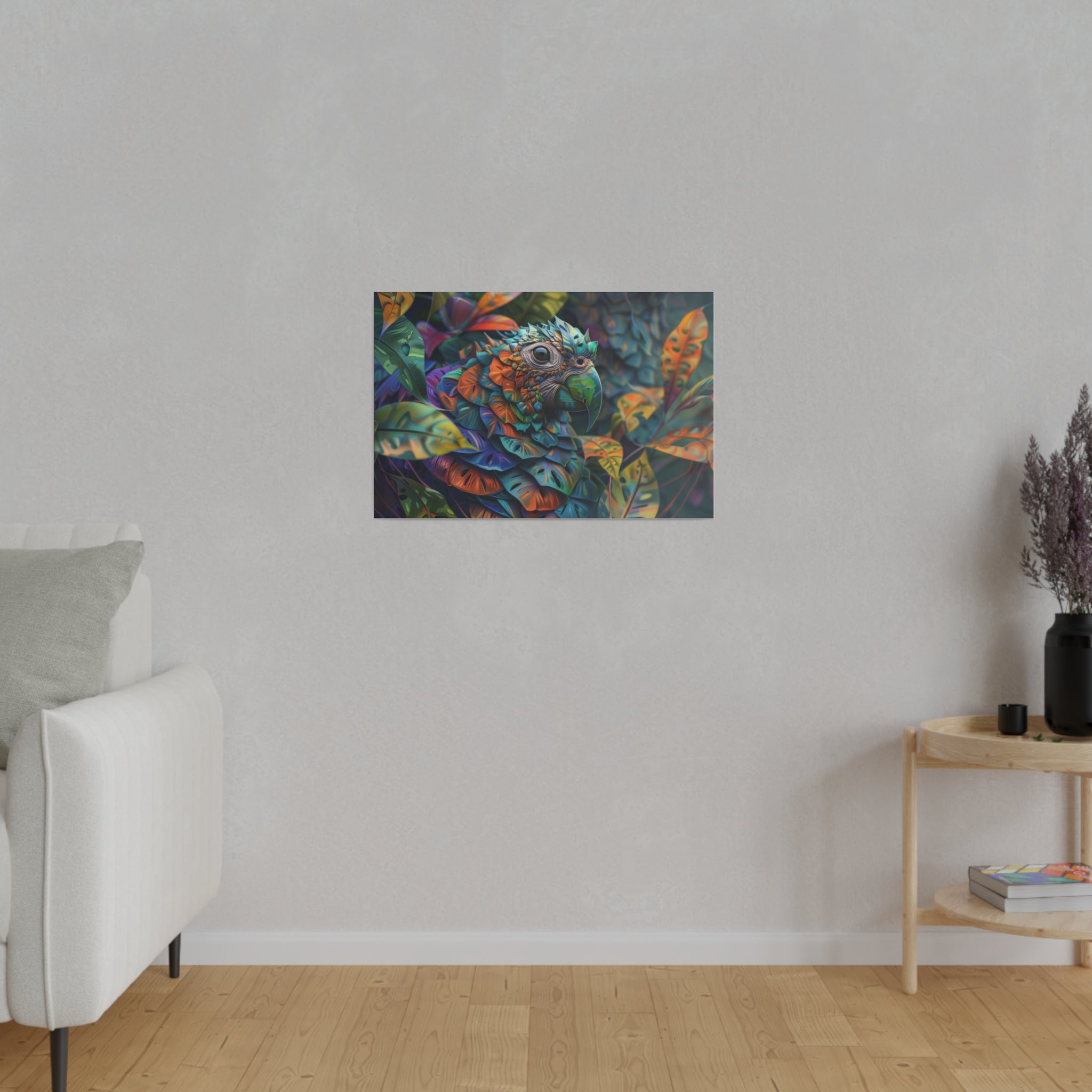 Parrot Fantasy Wall Art - Horizontal Canvas - WA162