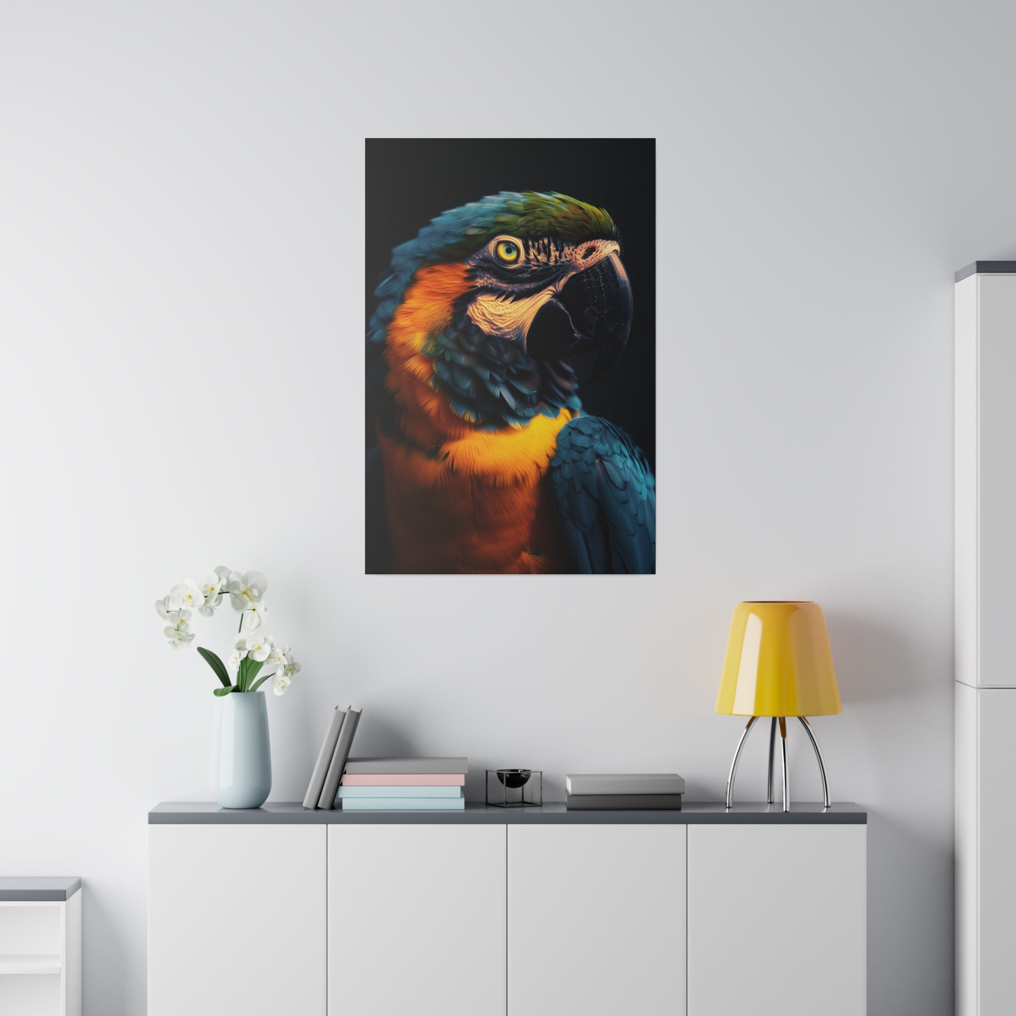 Majestic Parrot - Wildlife Wall Art - Vertical Canvas - WA247