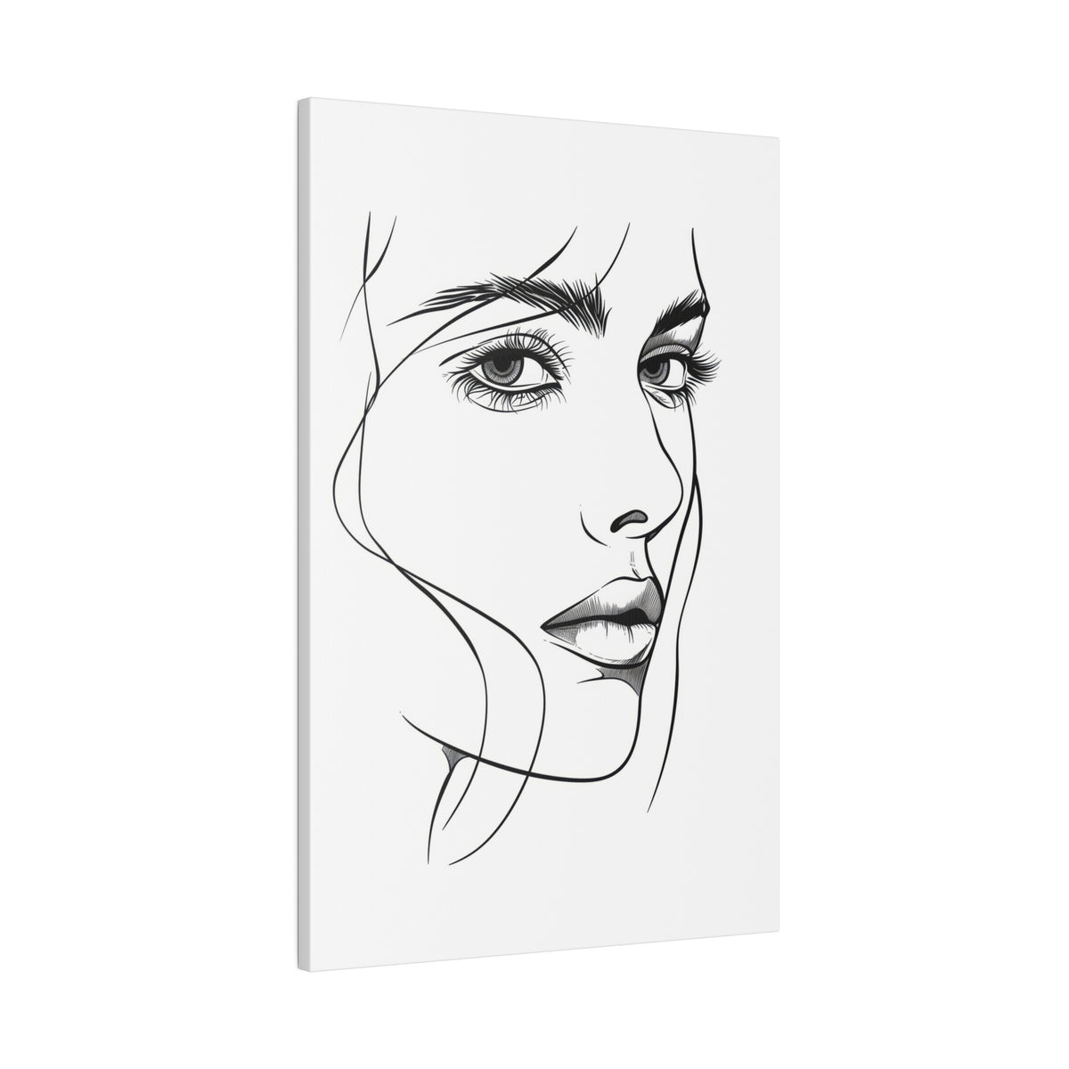 Beauty in Outlines - Abstract Wall Art - Vertical Canvas - WA237