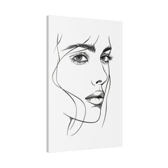 Beauty in Outlines - Abstract Wall Art - Vertical Canvas - WA237