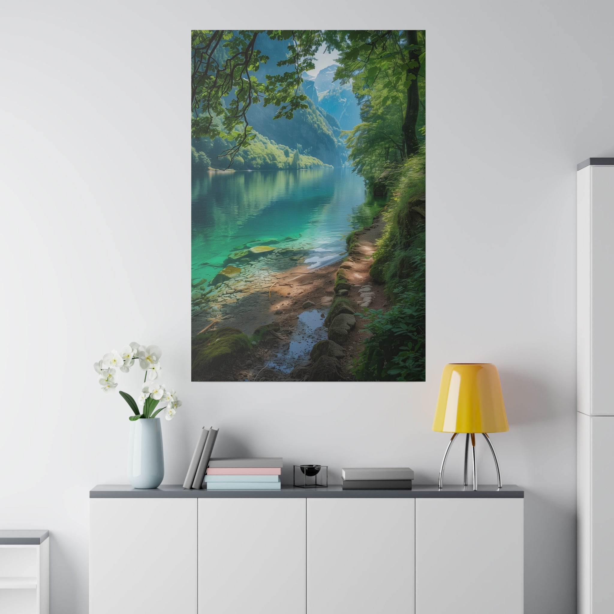 Emerald Depths - Nature Wall Art - Vertical Canvas - WA328