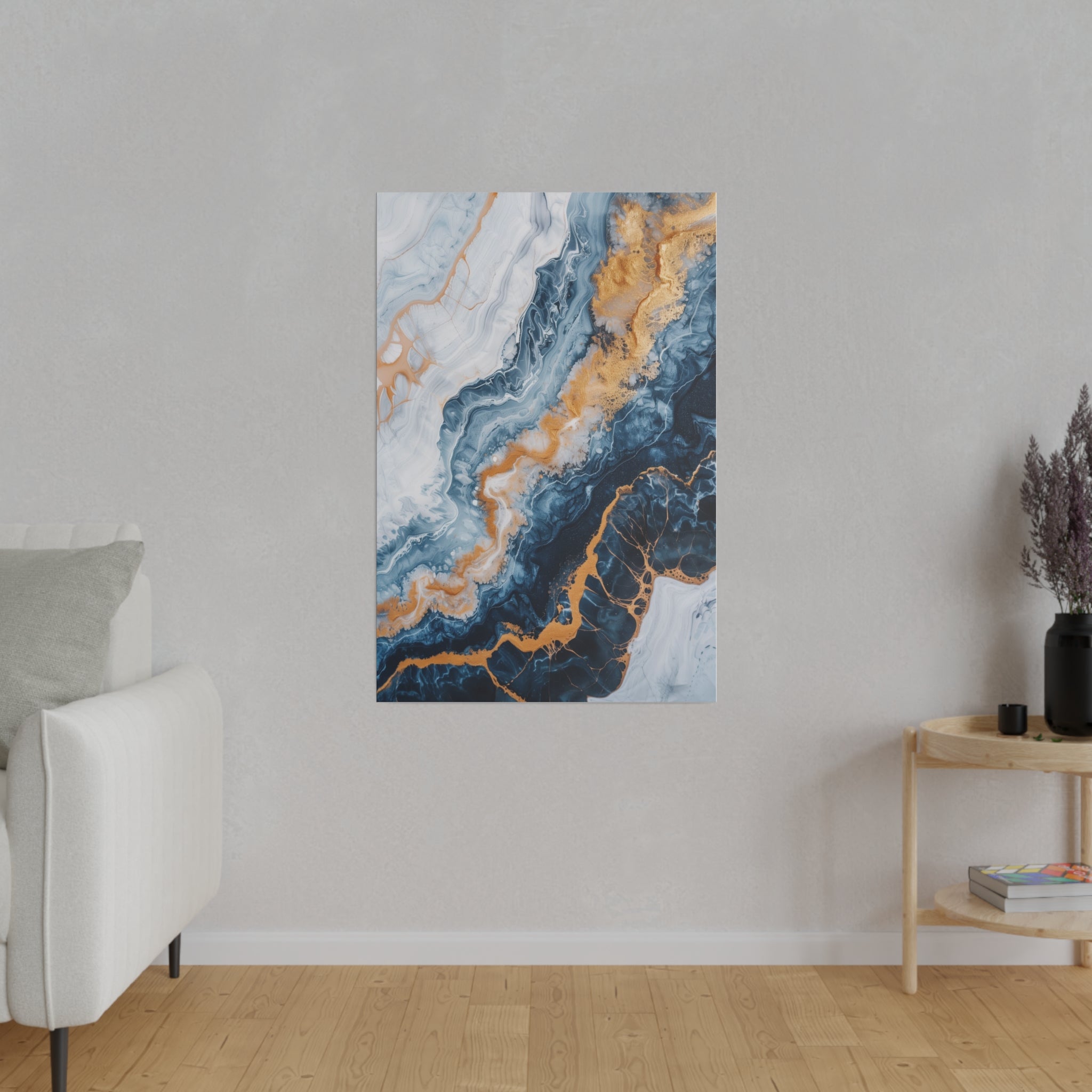 Marbled Dreams - Abstract Wall Art - Vertical Canvas - WA227