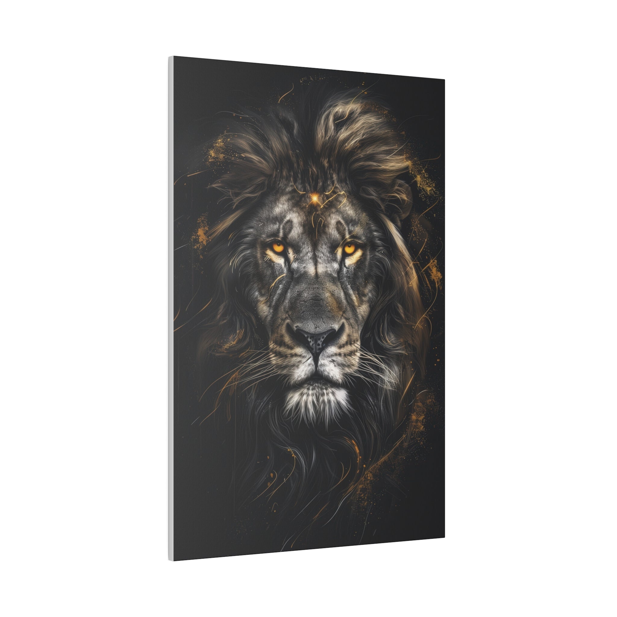 Lion of Light - Wildlife Wall Art - Vertical Canvas - WA255