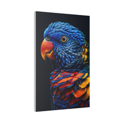 Blue Parrot - Wildlife Wall Art - Vertical Canvas - WA250