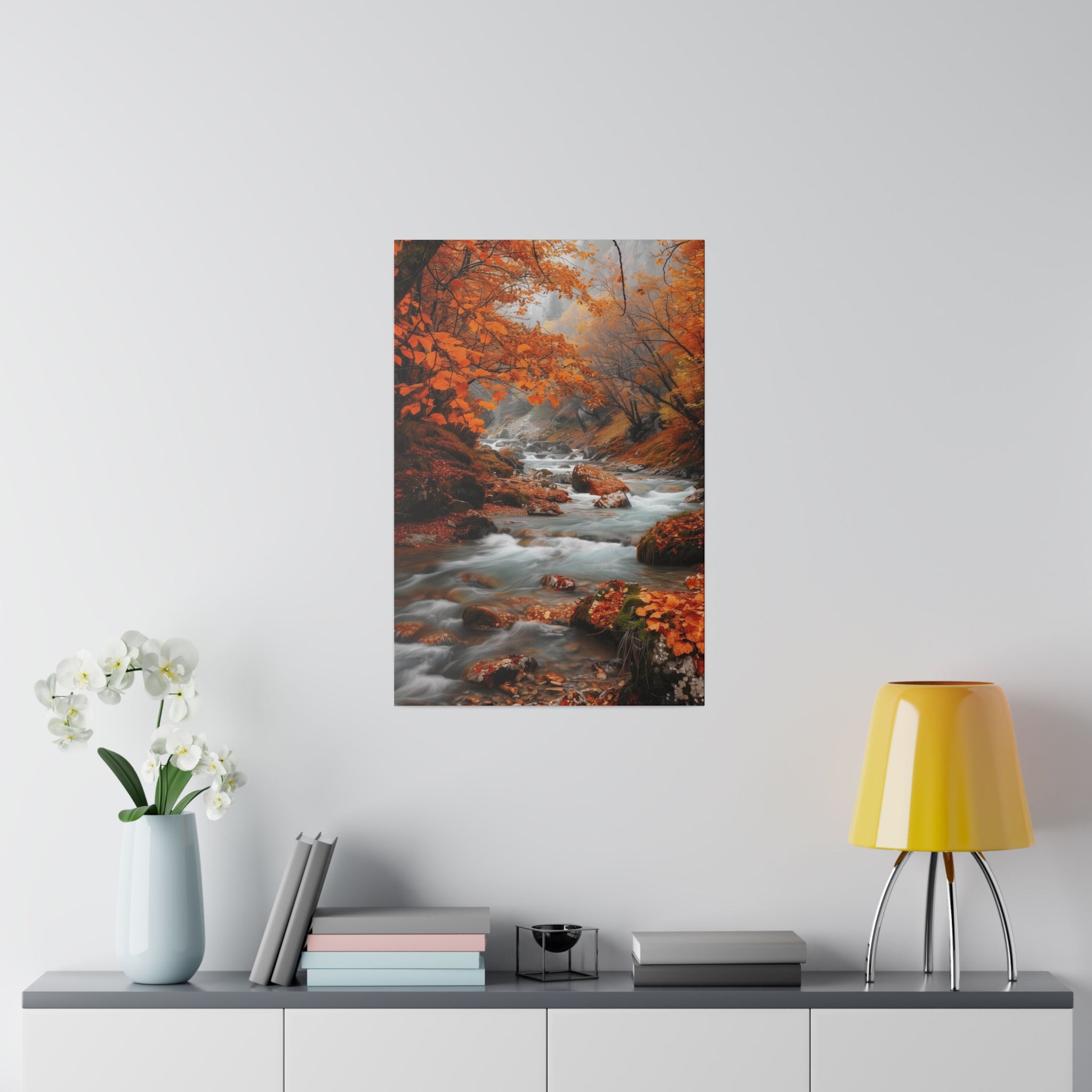 Autumn's Embrace - Nature Wall Art - Vertical Canvas - WA316