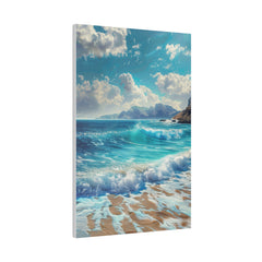 Ocean Waves Wall Art - Vertical Canvas - WA96