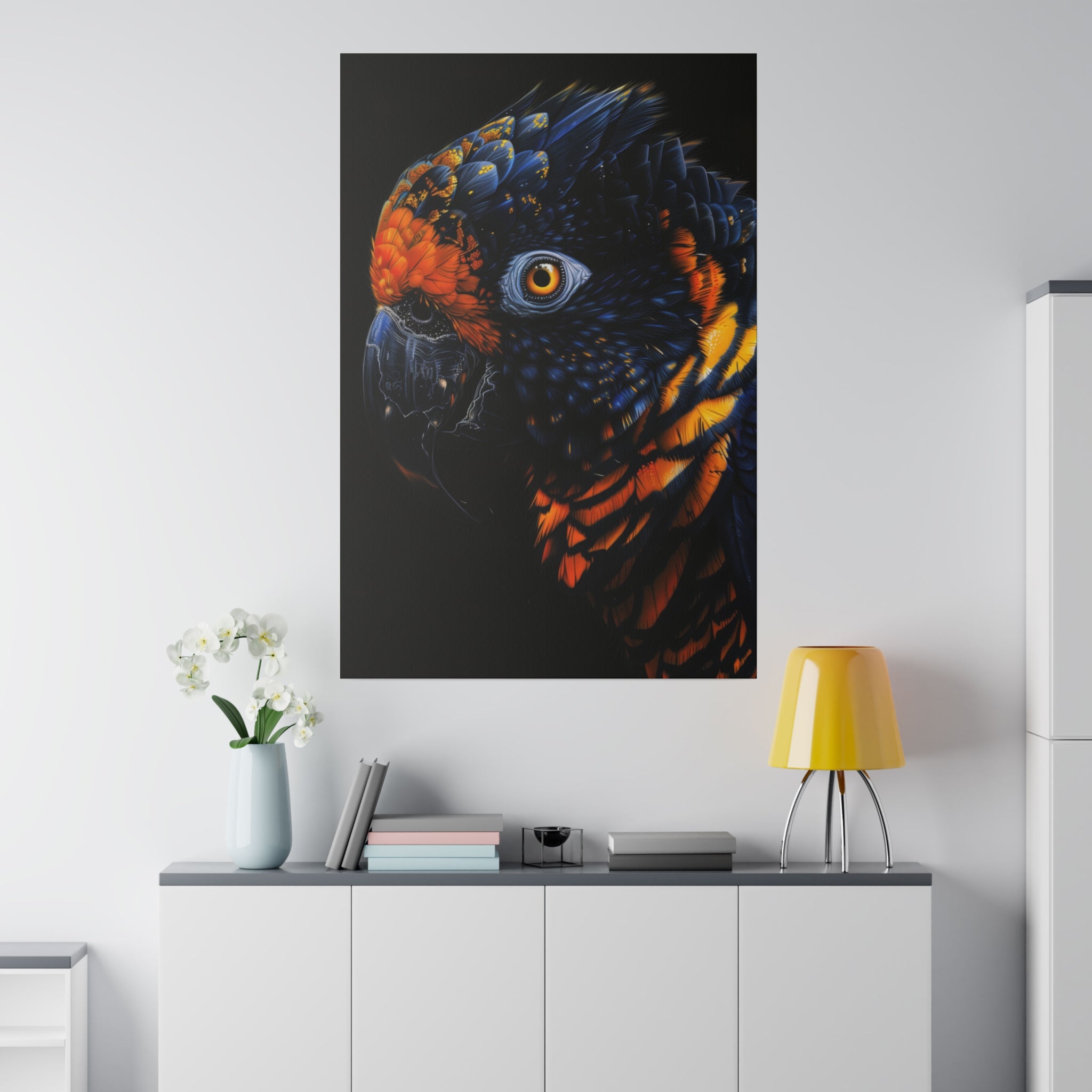 Majestic Parrot - Wildlife Wall Art - Vertical Canvas - WA290