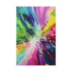 Vibrant Symphony - Abstract Wall Art - Vertical Canvas - WA234