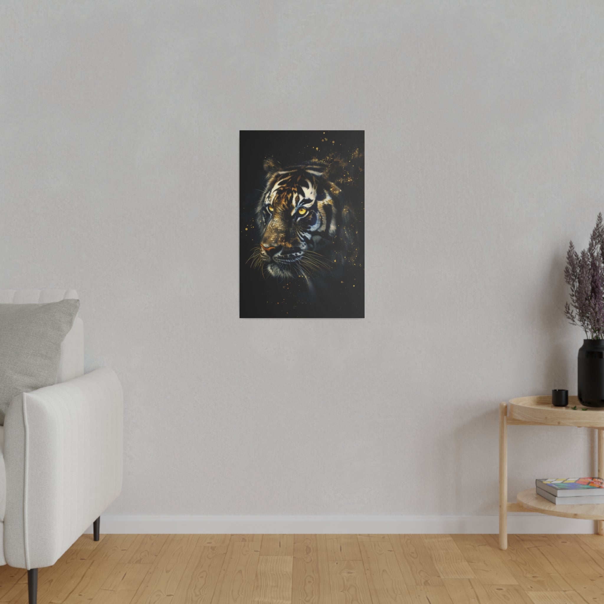 Tiger's Harmony - Wildlife Wall Art - Vertical Canvas - WA268