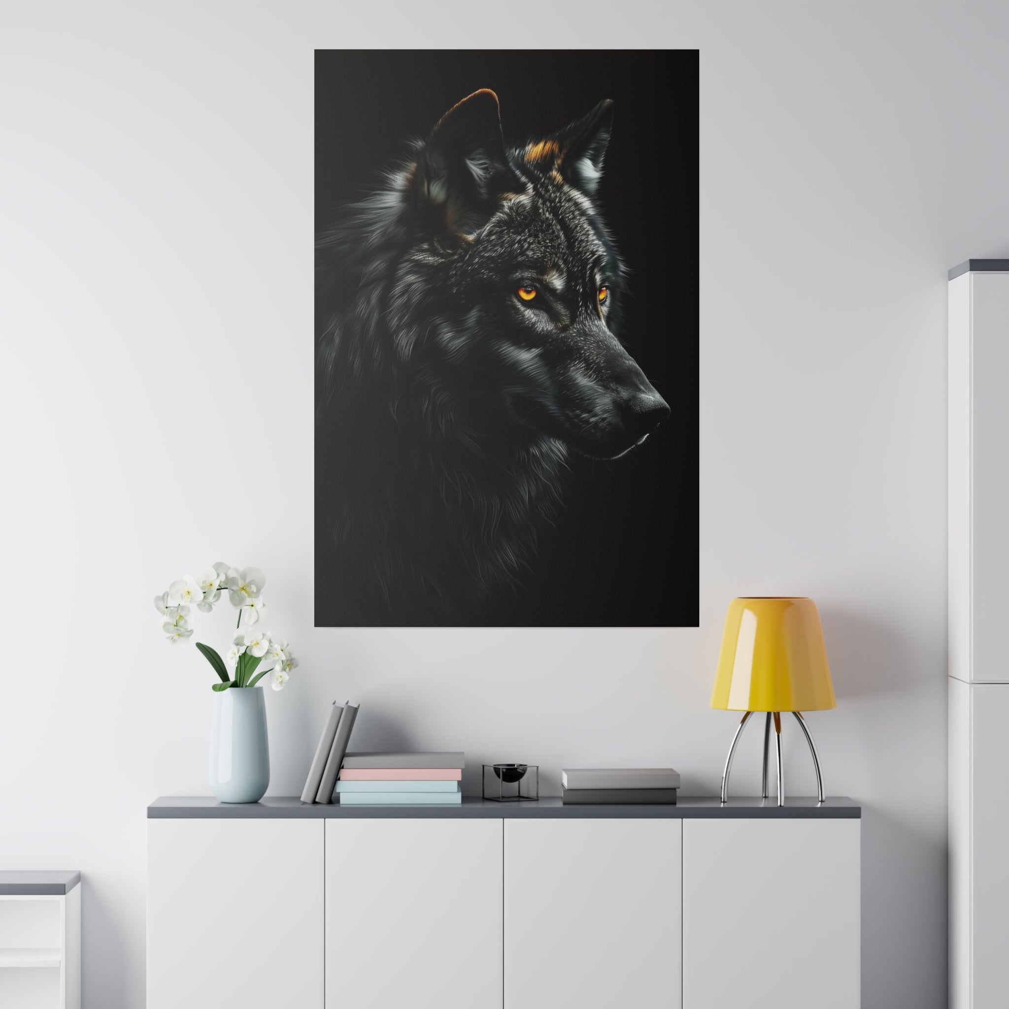 Wolf's Whisper - Wildlife Wall Art - Vertical Canvas - WA260