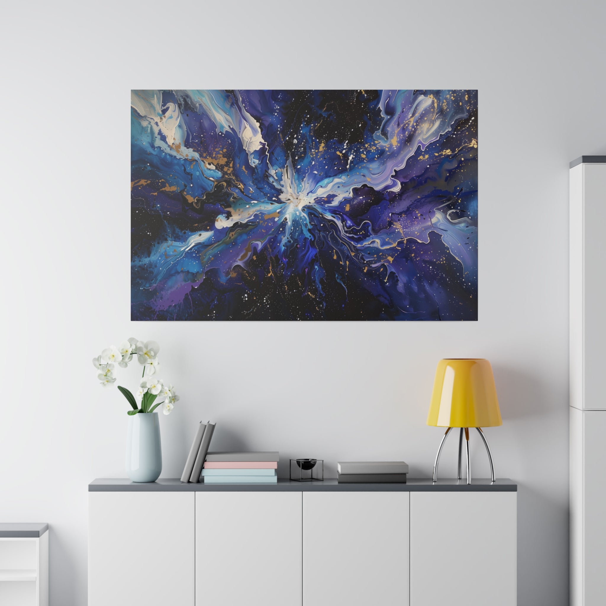 Cosmic Burst - Abstract Wall Art - Horizontal Canvas - WA223