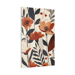 Flowers Wall Art - Botanical Wall Art - Vertical Canvas - WA61