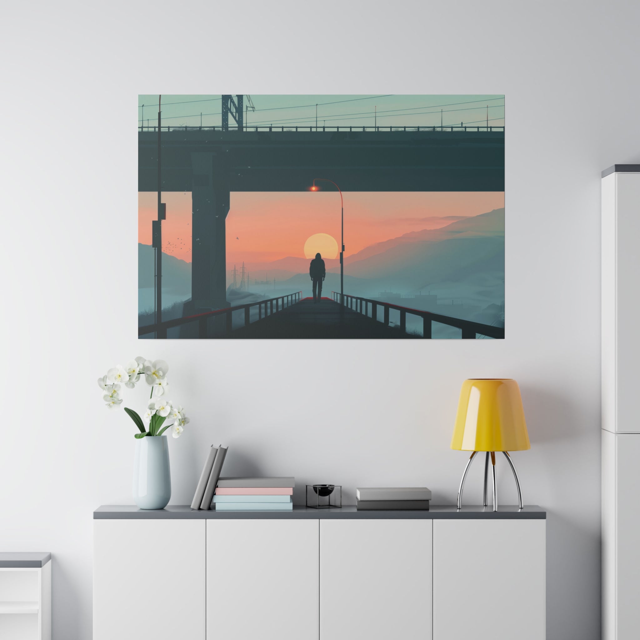 Abstract Wall Art - Horizontal Canvas - WA142