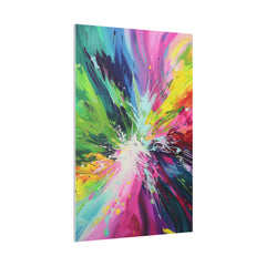 Vibrant Symphony - Abstract Wall Art - Vertical Canvas - WA234