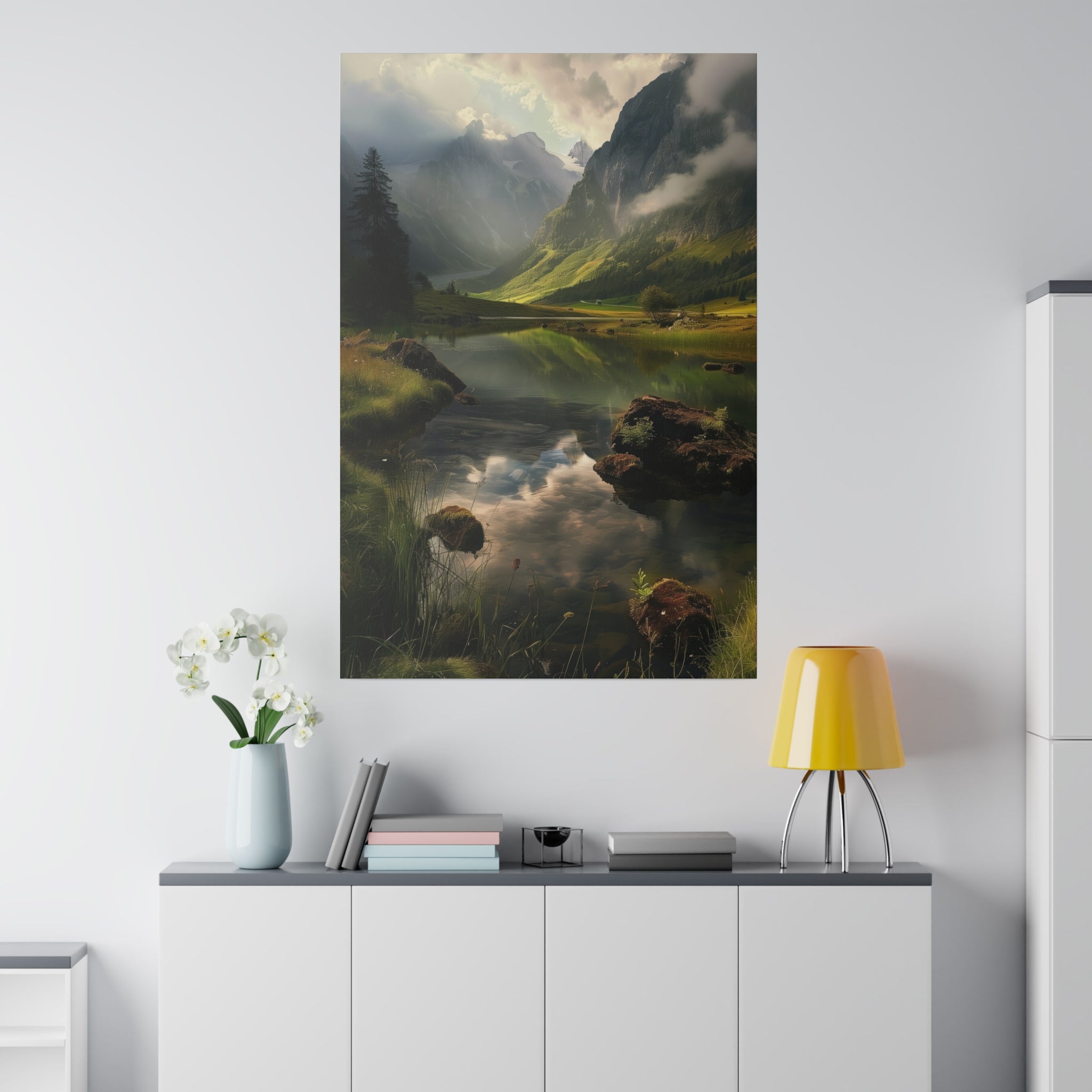 Whispers of the Alps - Nature Wall Art - Vertical Canvas - WA327