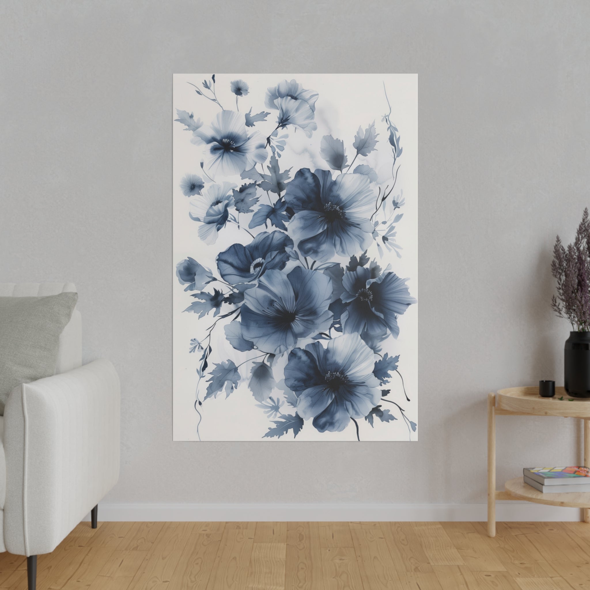 Flowers Wall Art - Botanical Wall Art - Vertical Canvas - WA62