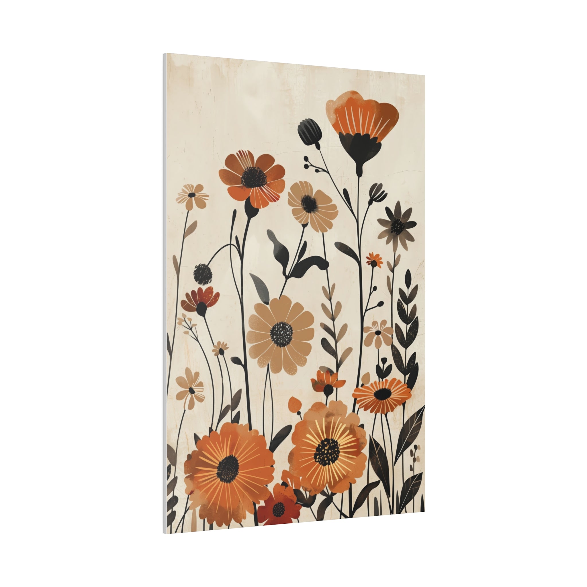 Flowers Wall Art - Botanical Wall Art - Vertical Canvas - WA60