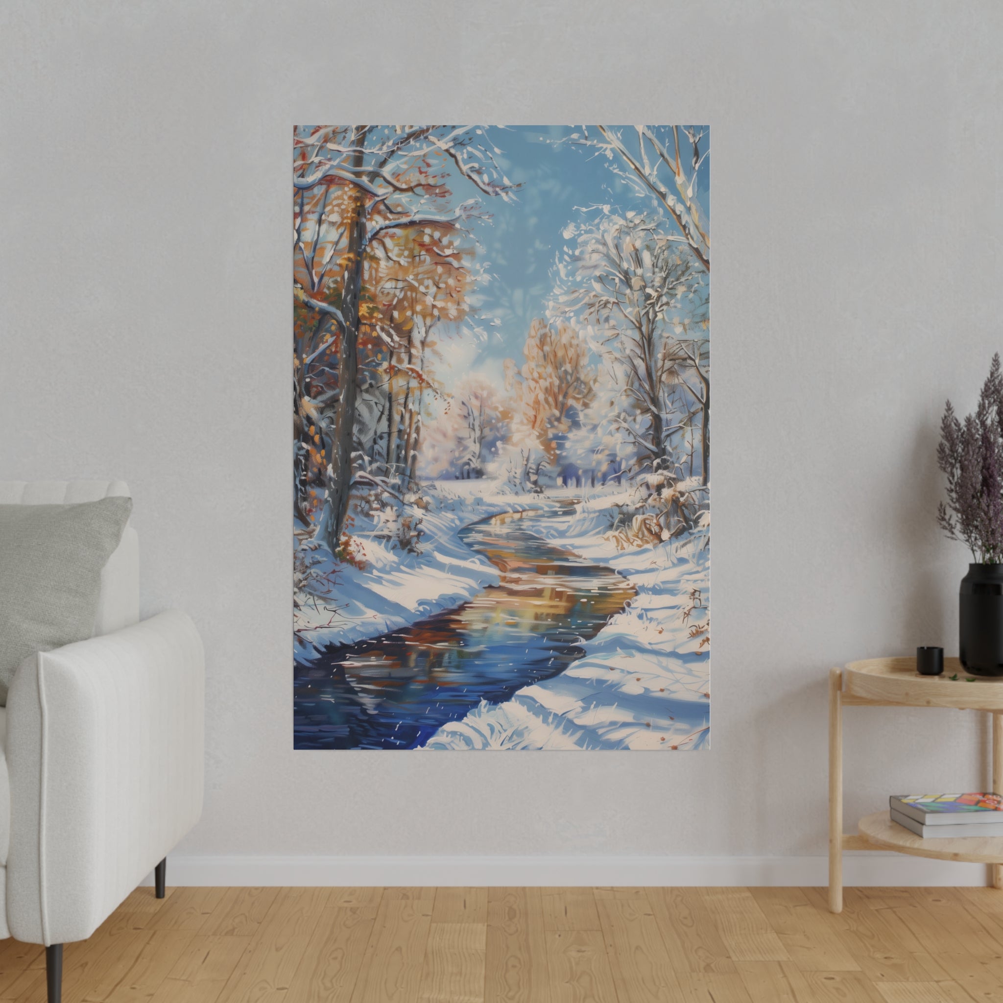 Graceful Winter - Nature Wall Art - Vertical Canvas - WA333