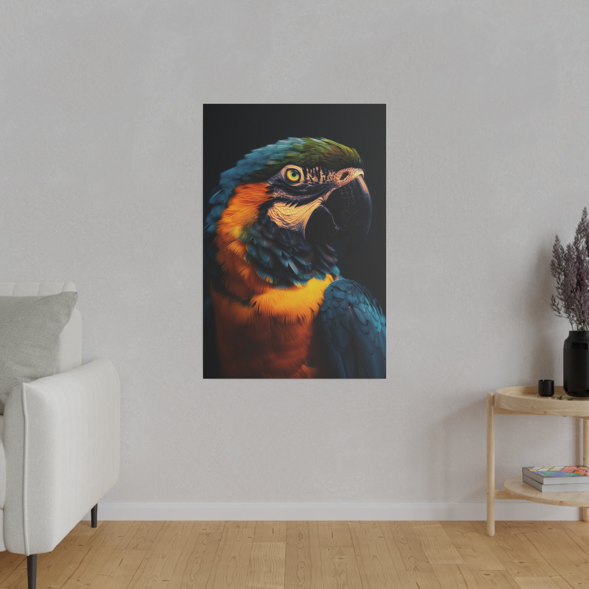 Majestic Parrot - Wildlife Wall Art - Vertical Canvas - WA247