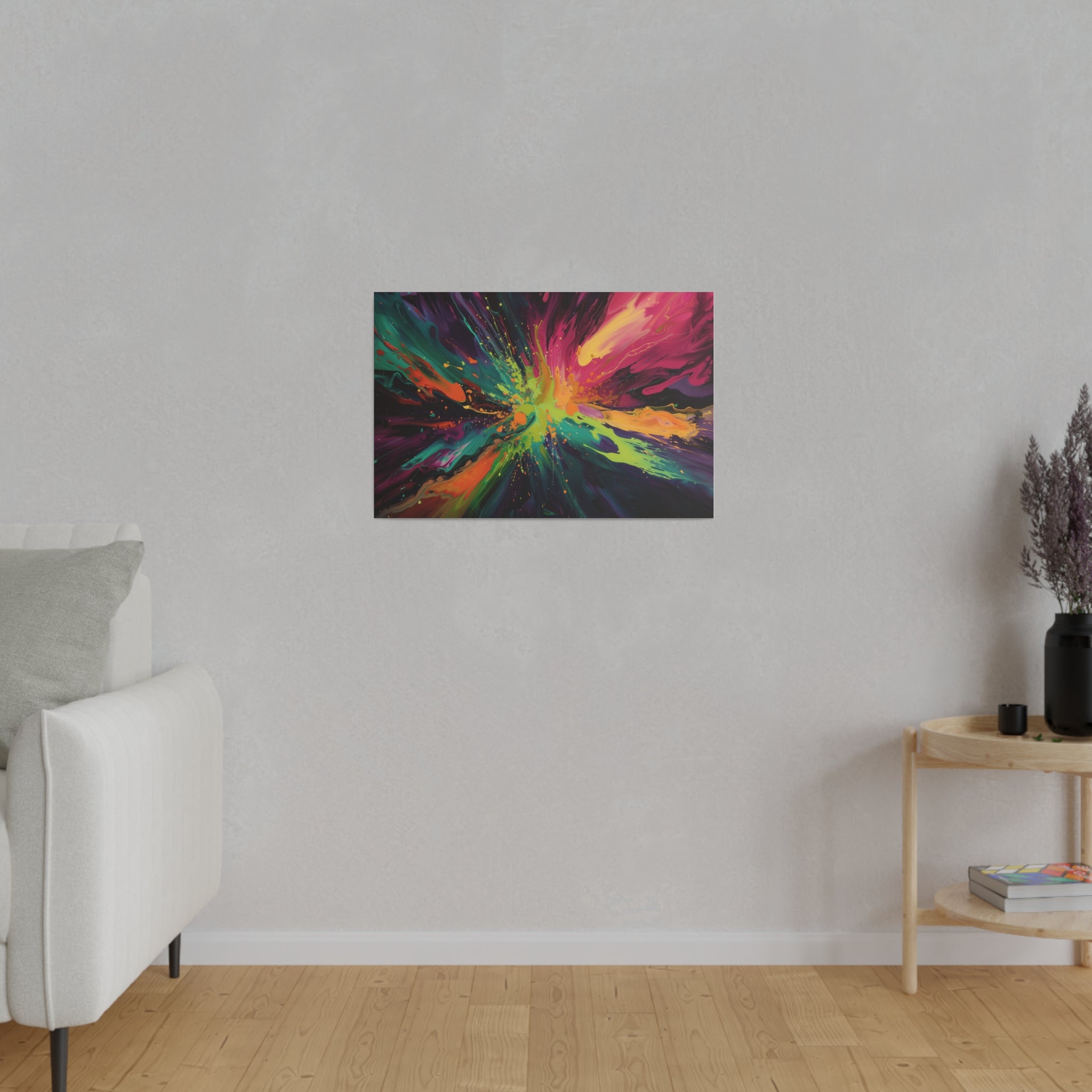 Explosive Symphony - Abstract Wall Art - Horizontal Canvas - WA214