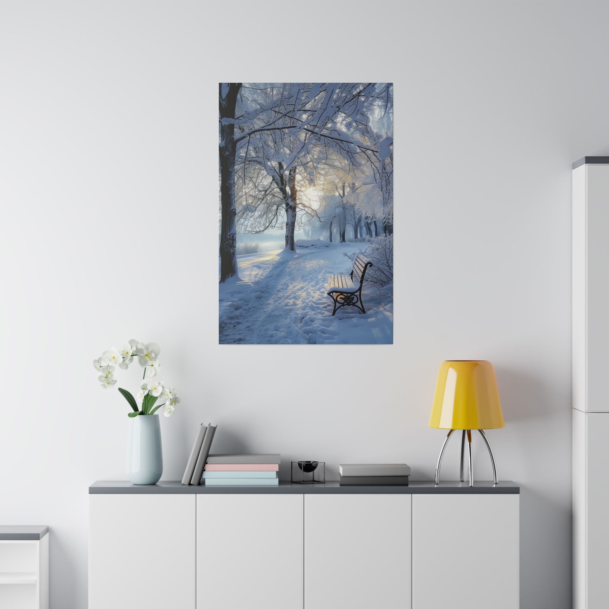 Silent Winter - Nature Wall Art - Vertical Canvas - WA330