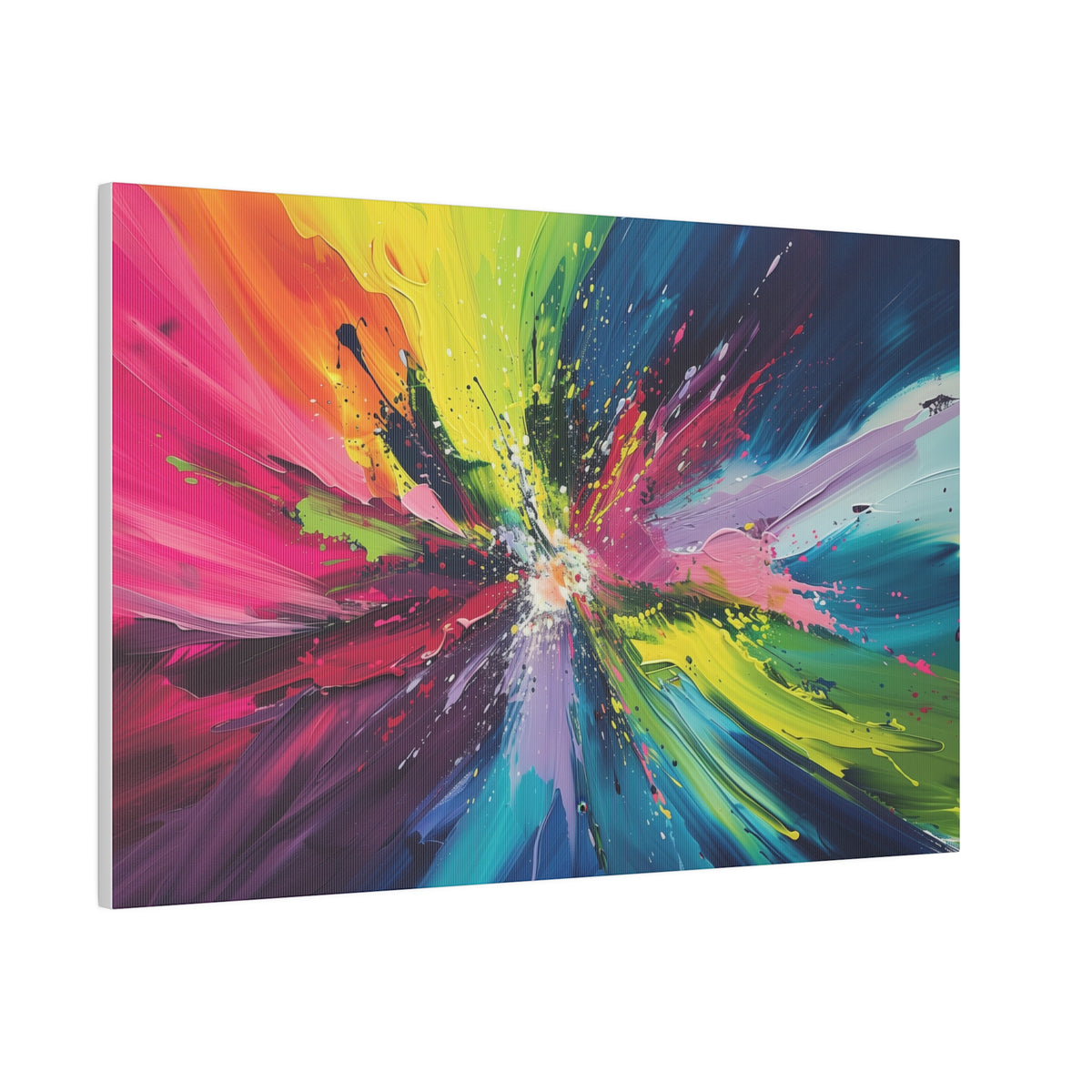 Radiant Explosion - Abstract Wall Art - Horizontal Canvas - WA213