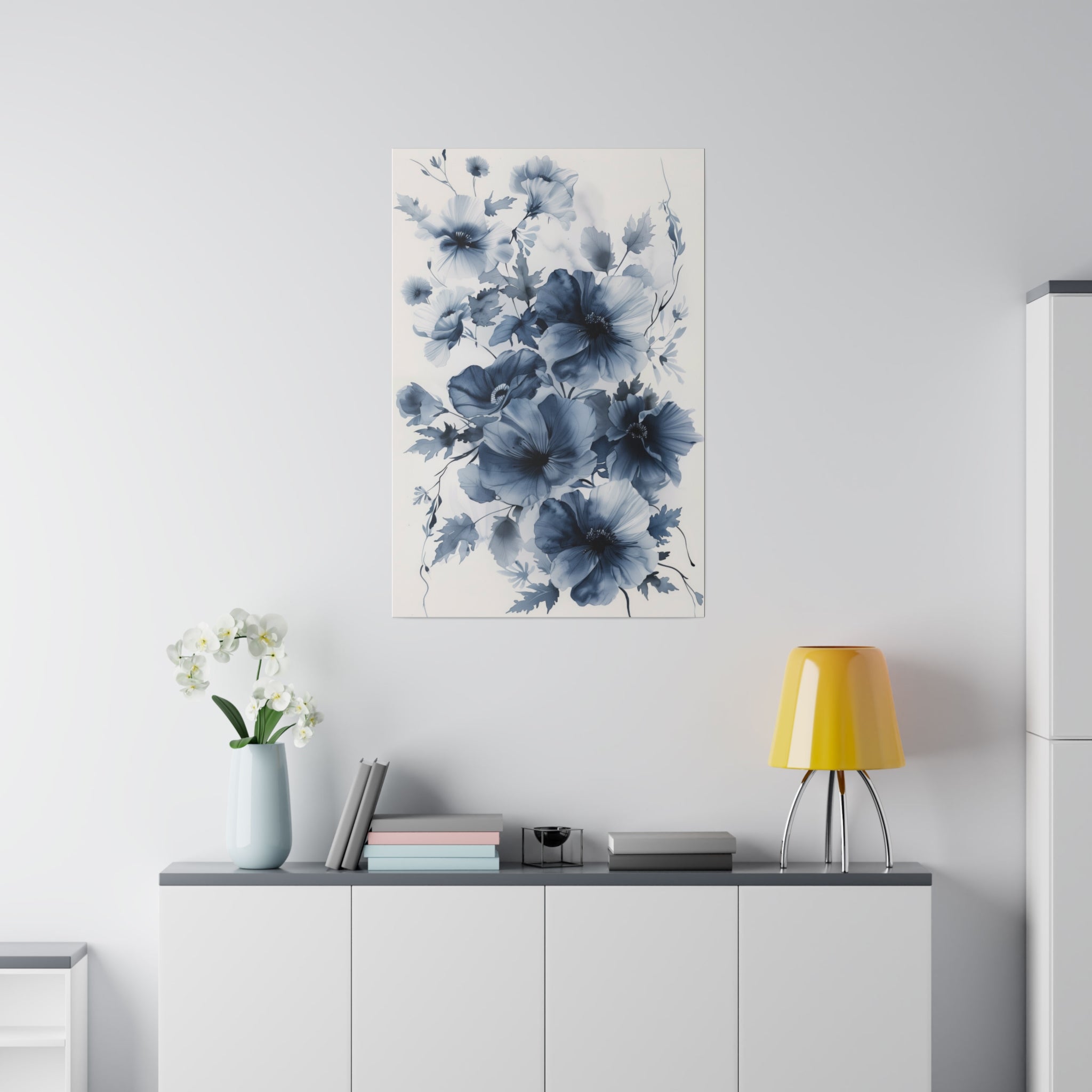 Flowers Wall Art - Botanical Wall Art - Vertical Canvas - WA62