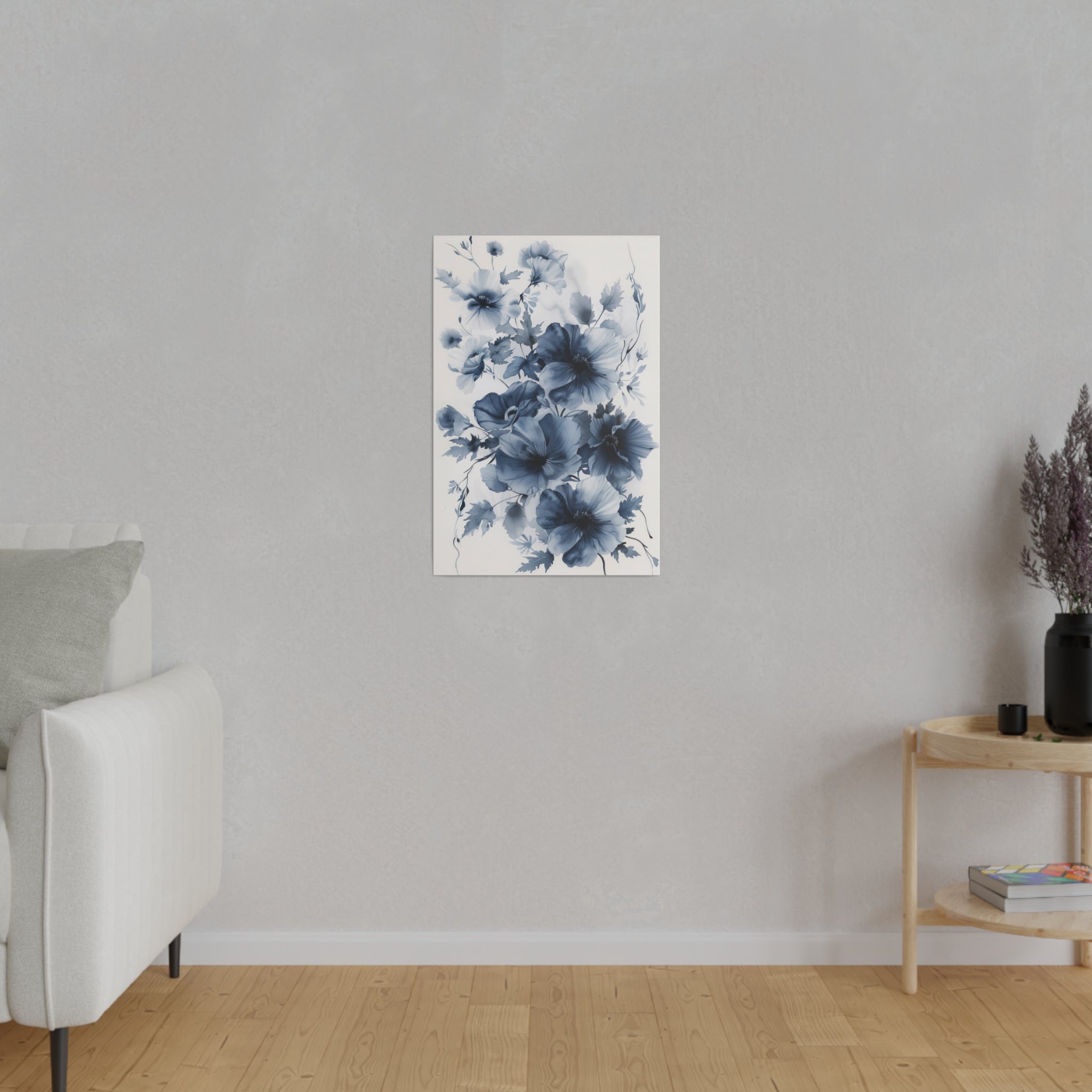 Flowers Wall Art - Botanical Wall Art - Vertical Canvas - WA62