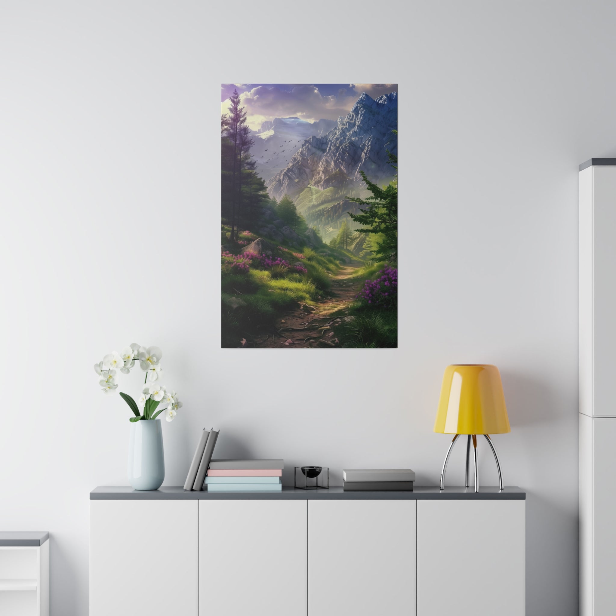 Mountain Wanderlust - Nature Wall Art - Vertical Canvas - WA320