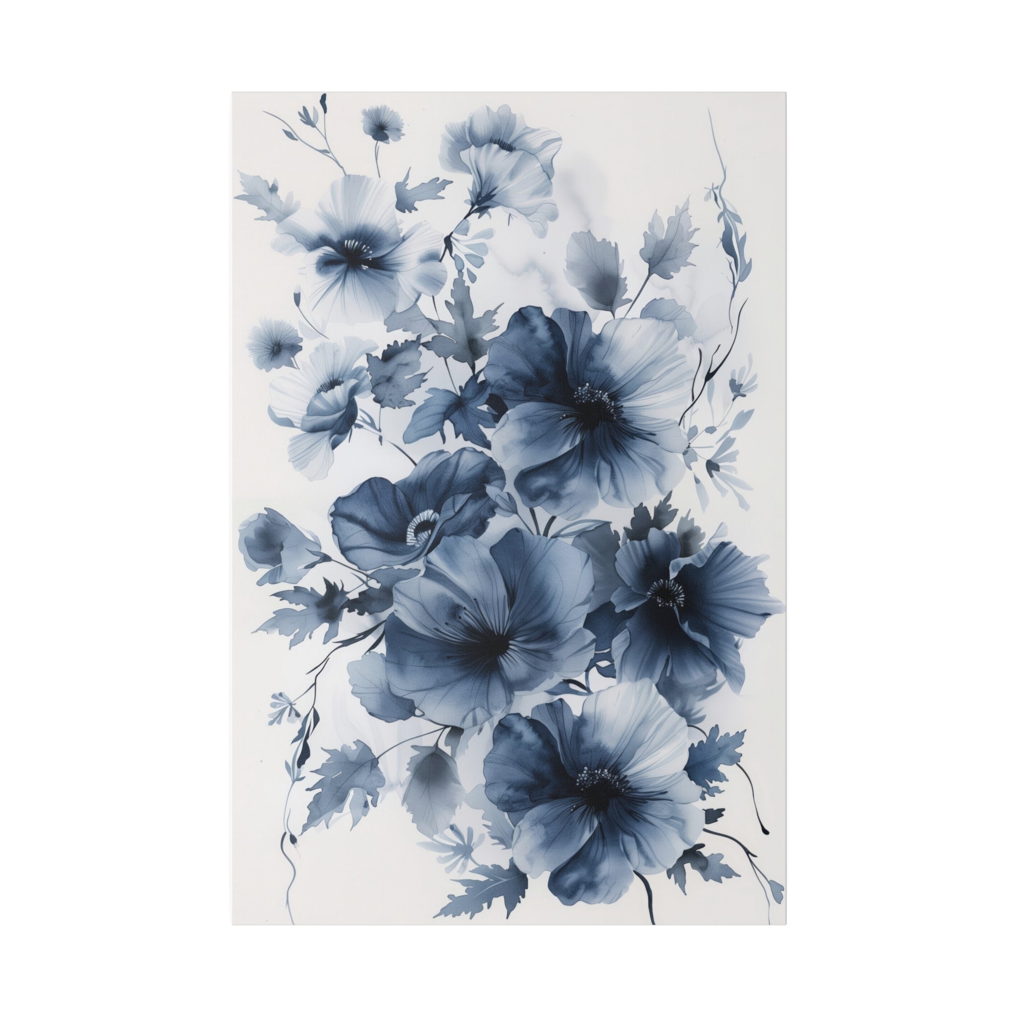 Flowers Wall Art - Botanical Wall Art - Vertical Canvas - WA62