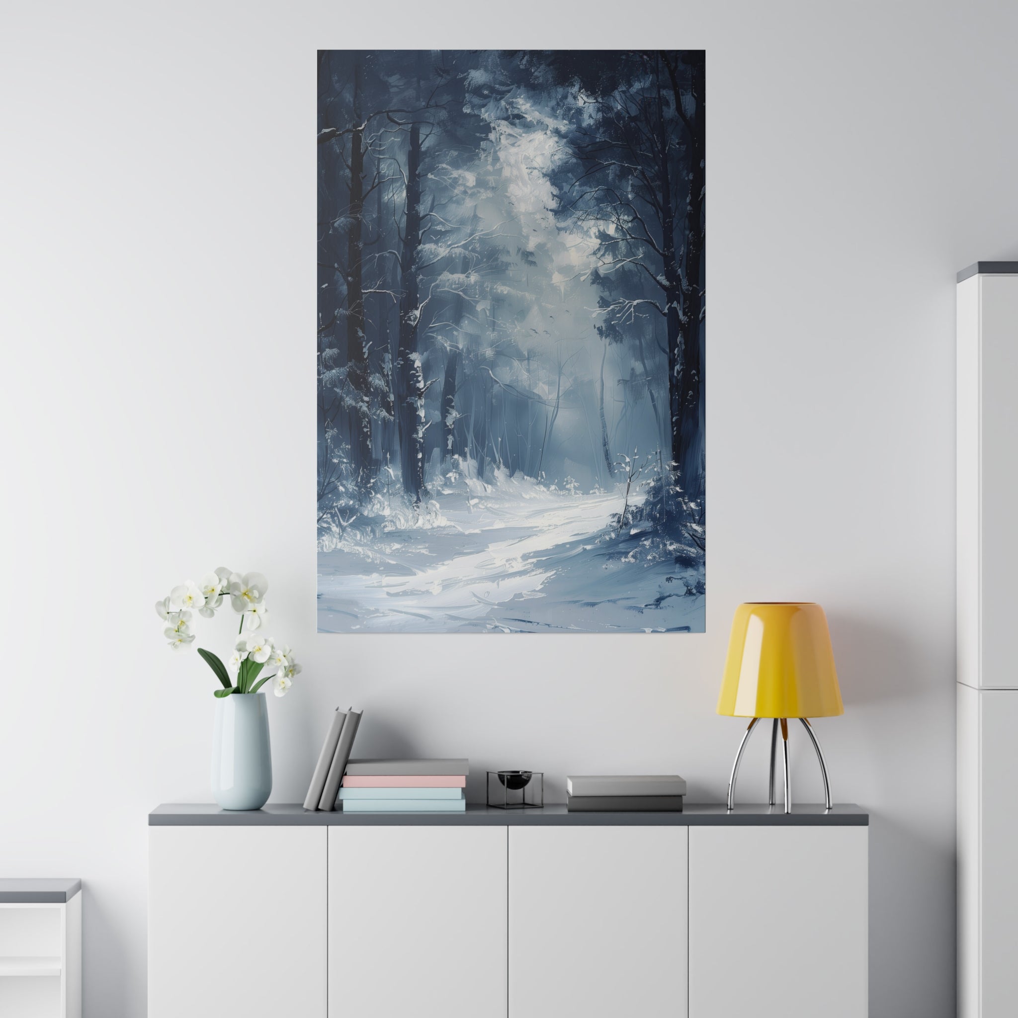 Chill of Winter - Nature Wall Art - Vertical Canvas - WA331