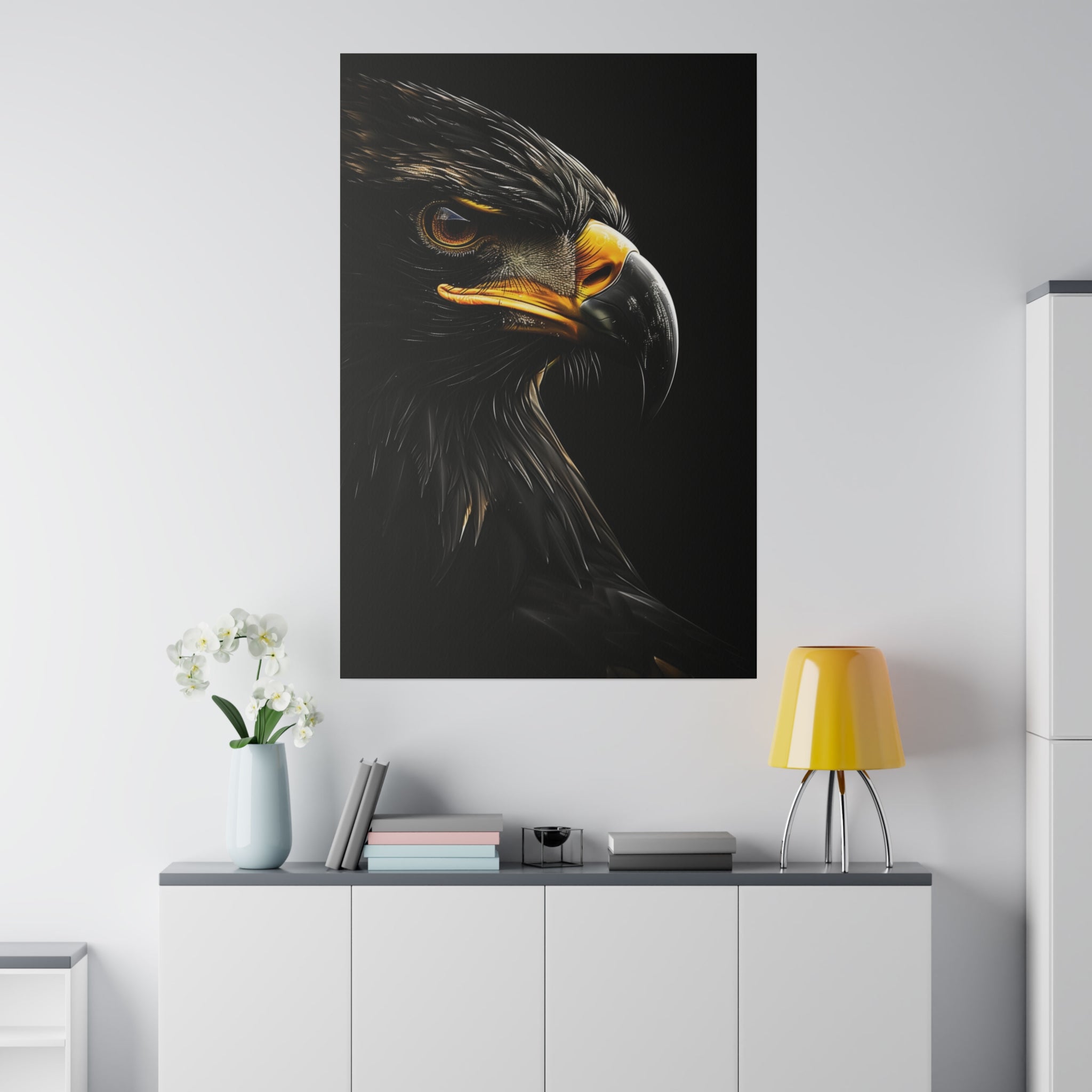 Eagle's Might - Wildlife Wall Art - Vertical Canvas - WA279