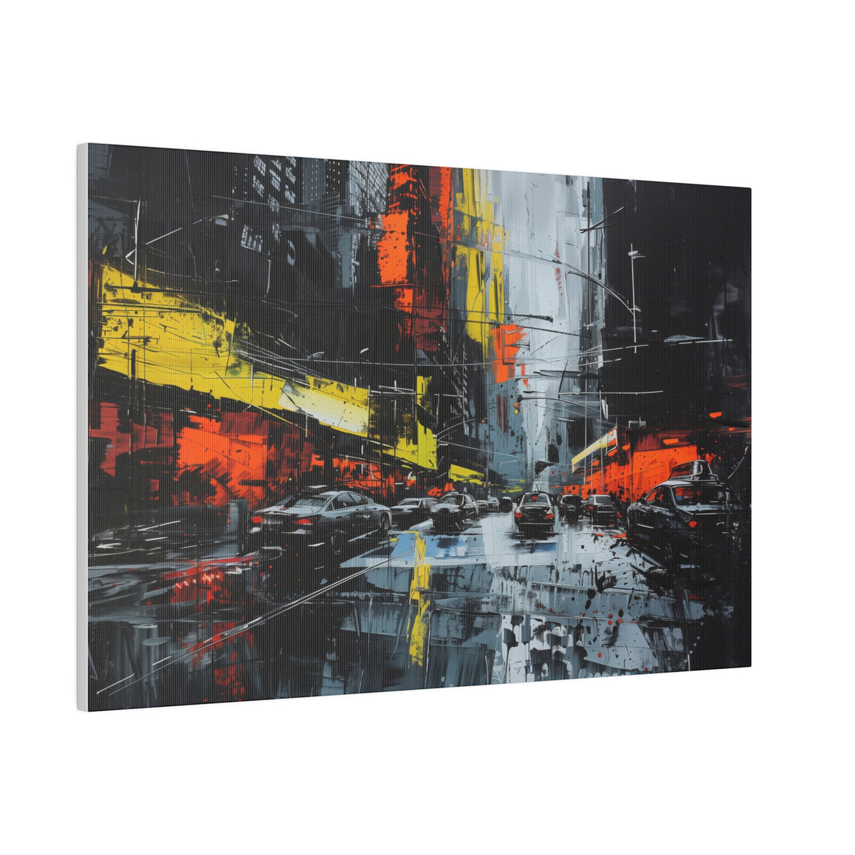 Metropolitan Glow - Abstract Wall Art - Horizontal Canvas - WA221