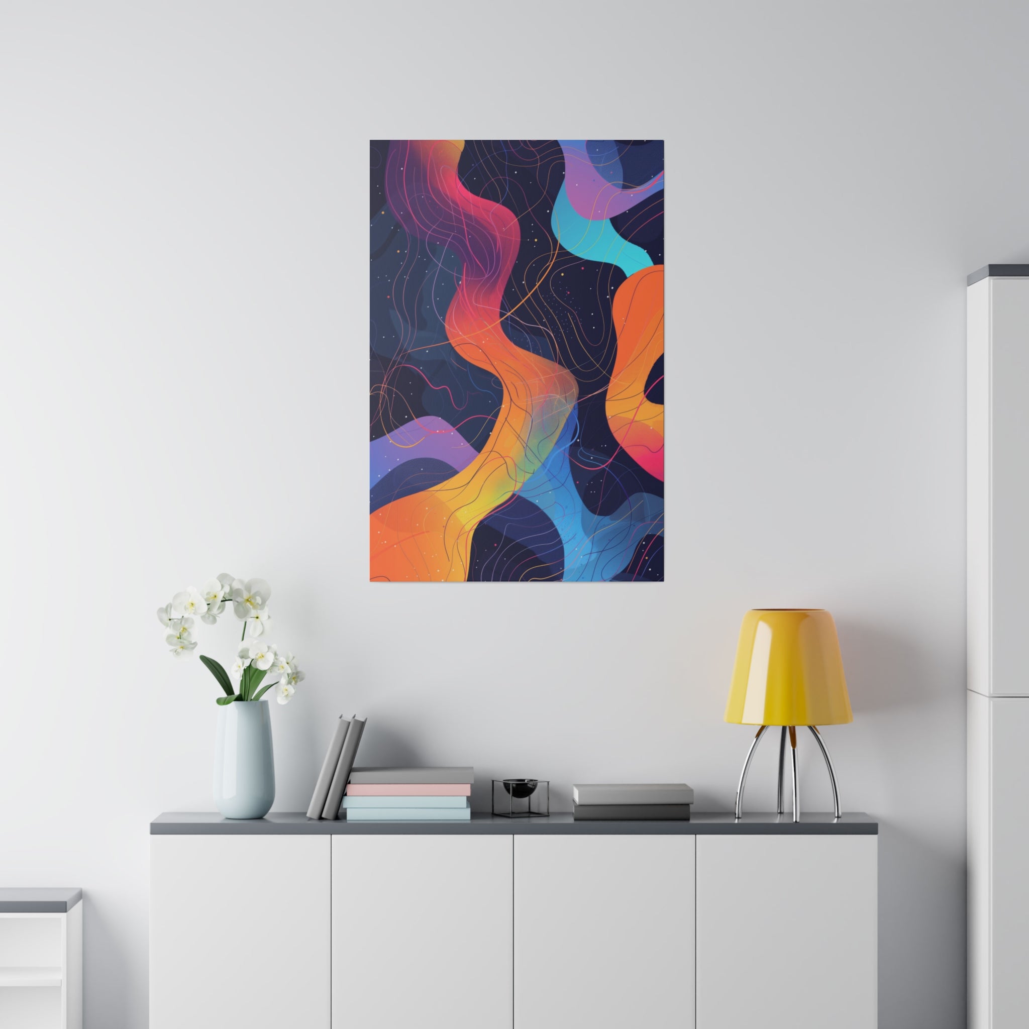 Abstract Wall Art - Vertical Canvas - WA18