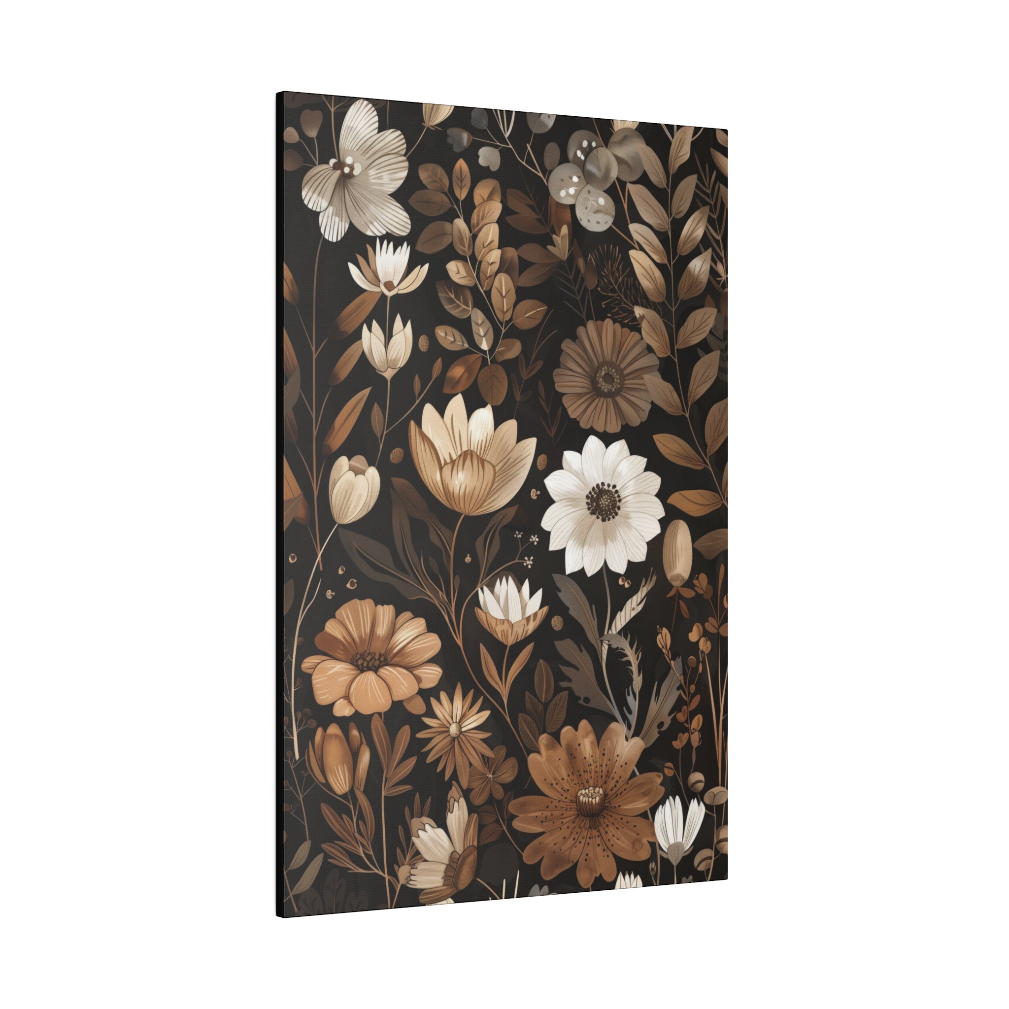 Flowers Wall Art - Botanical Wall Art - Vertical Canvas - WA46