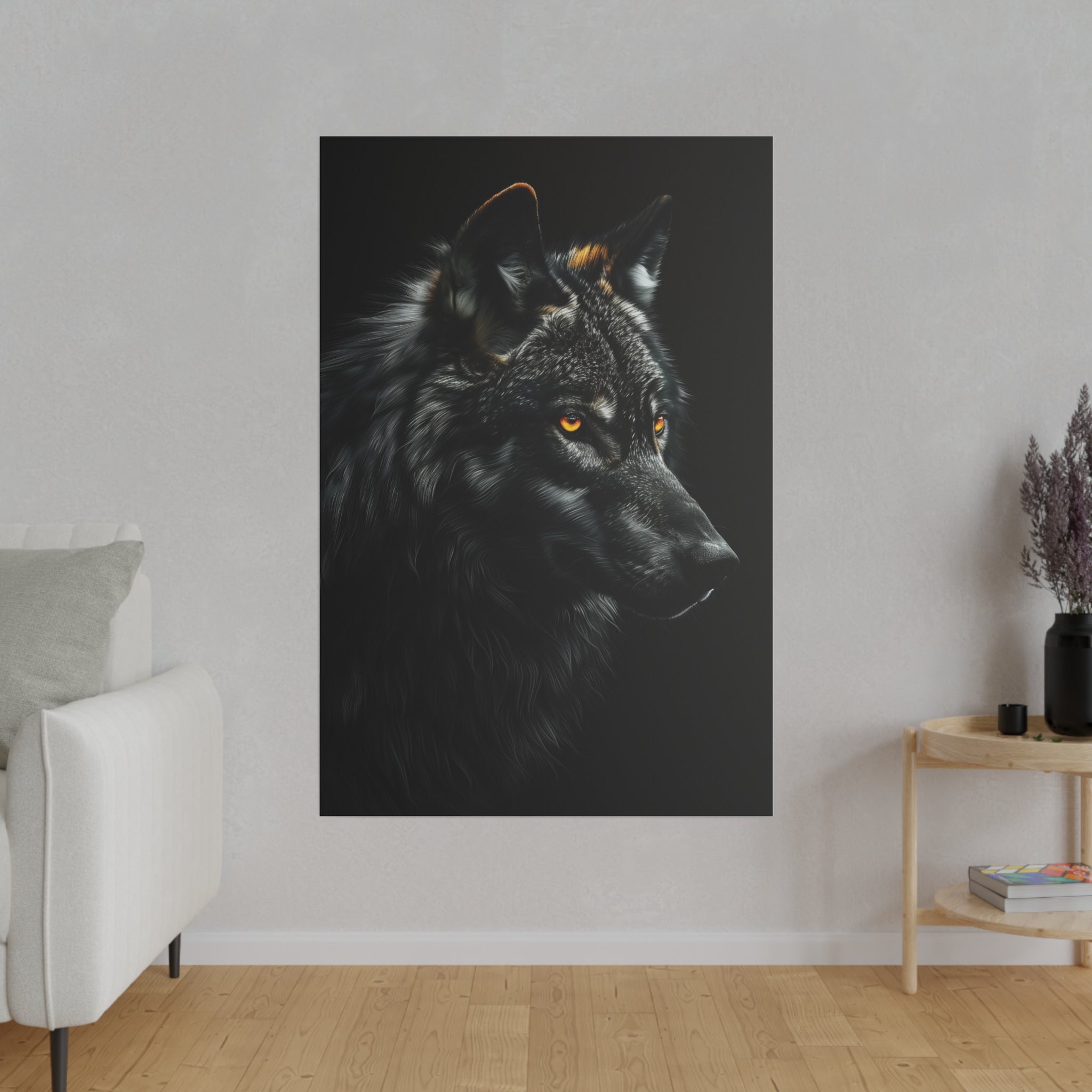 Wolf's Whisper - Wildlife Wall Art - Vertical Canvas - WA260