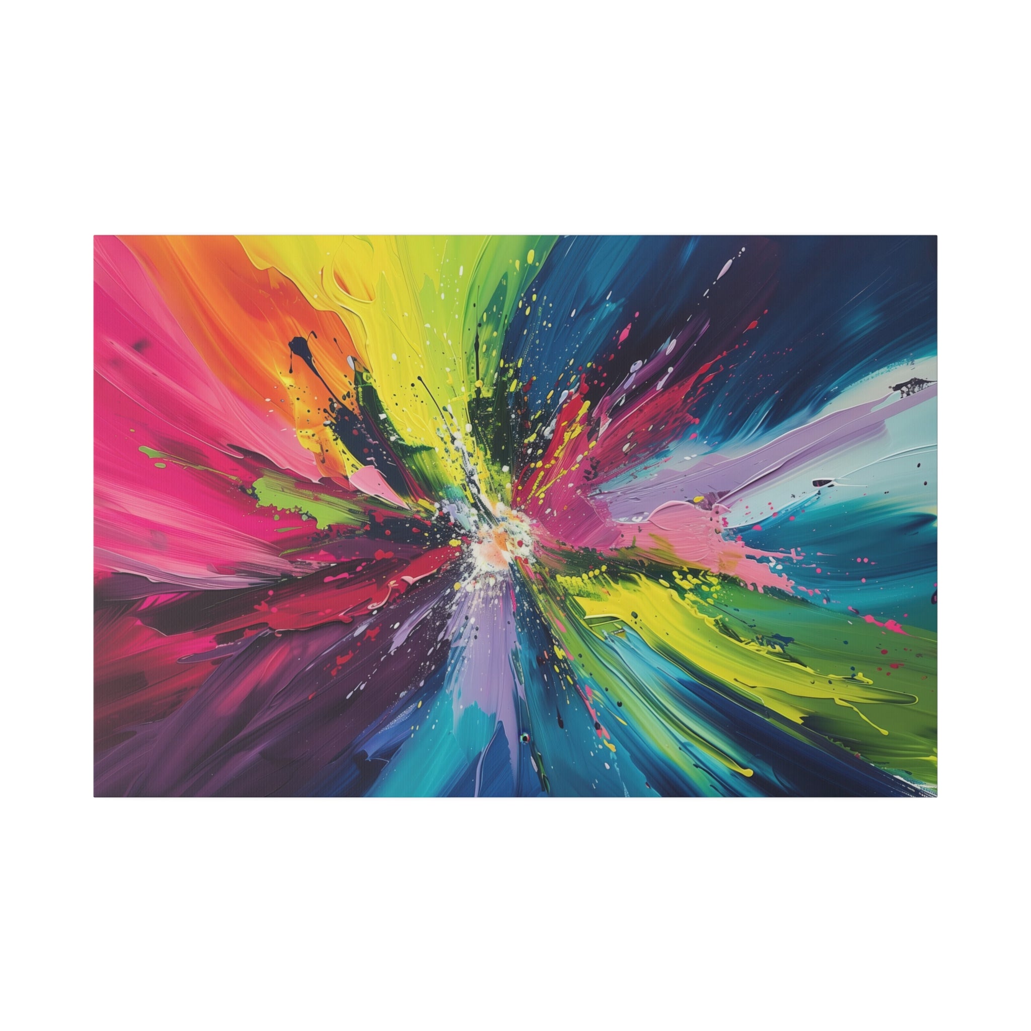 Radiant Explosion - Abstract Wall Art - Horizontal Canvas - WA213