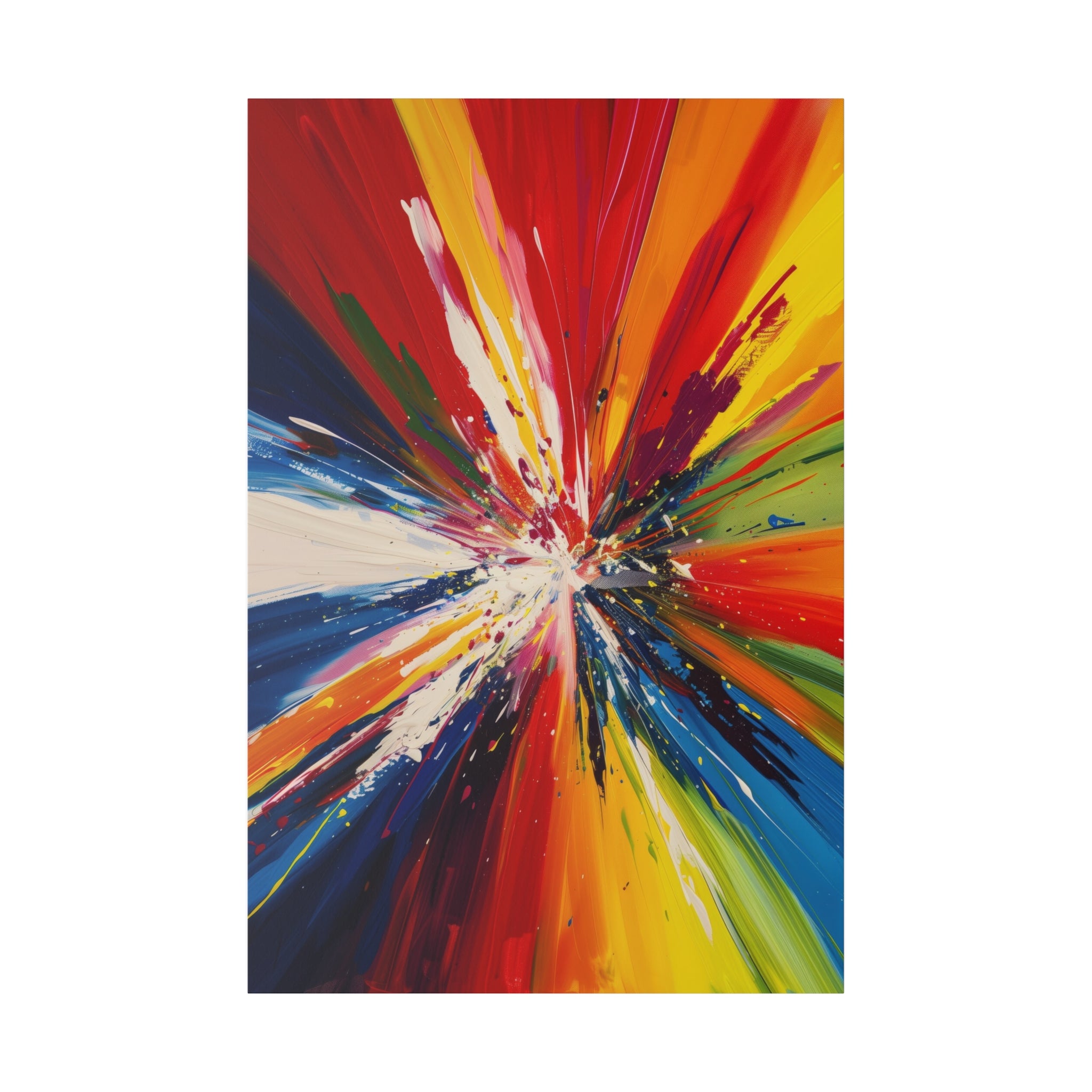 Color Burst - Abstract Wall Art - Vertical Canvas - WA236