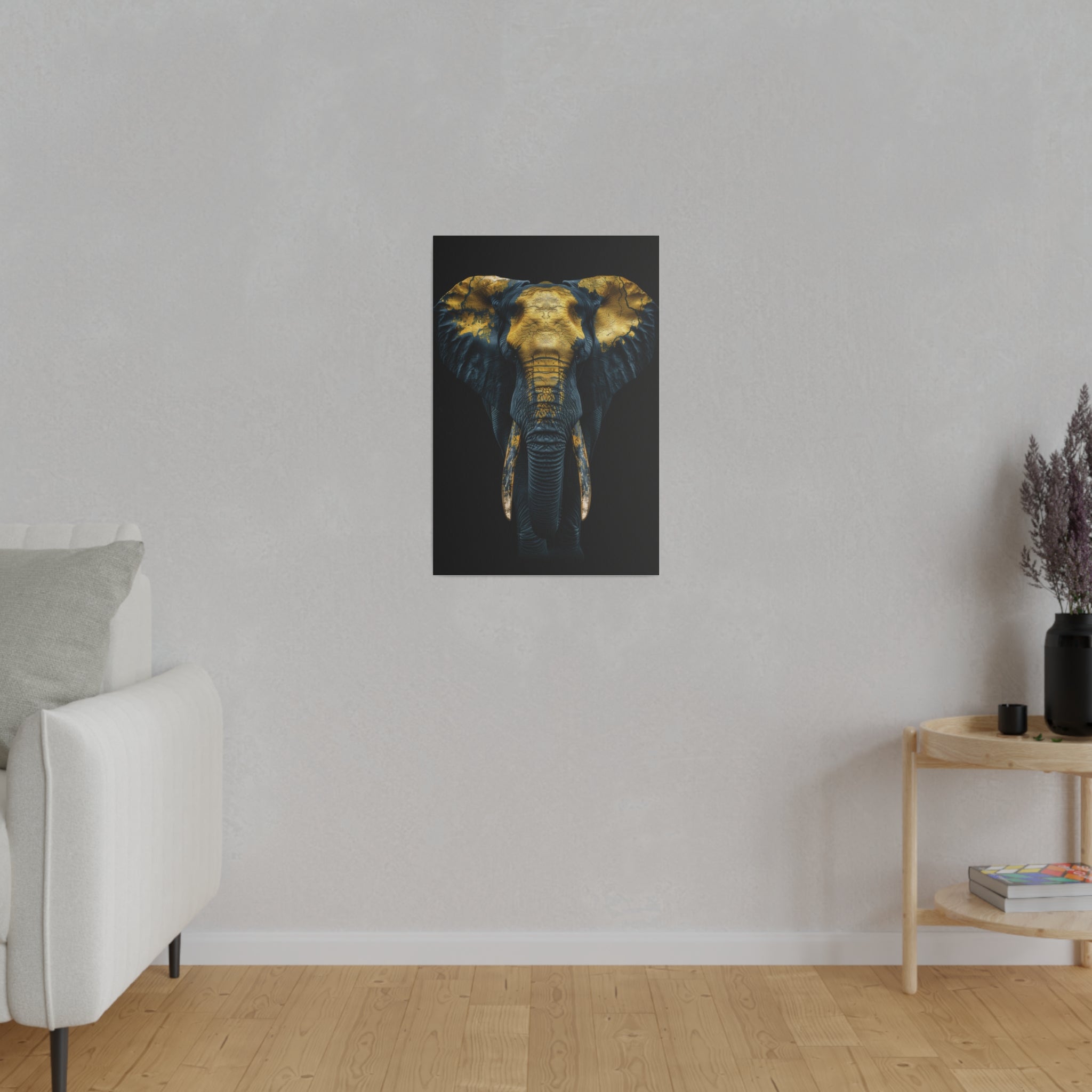 Elephant's Glow - Wildlife Wall Art - Vertical Canvas - WA271