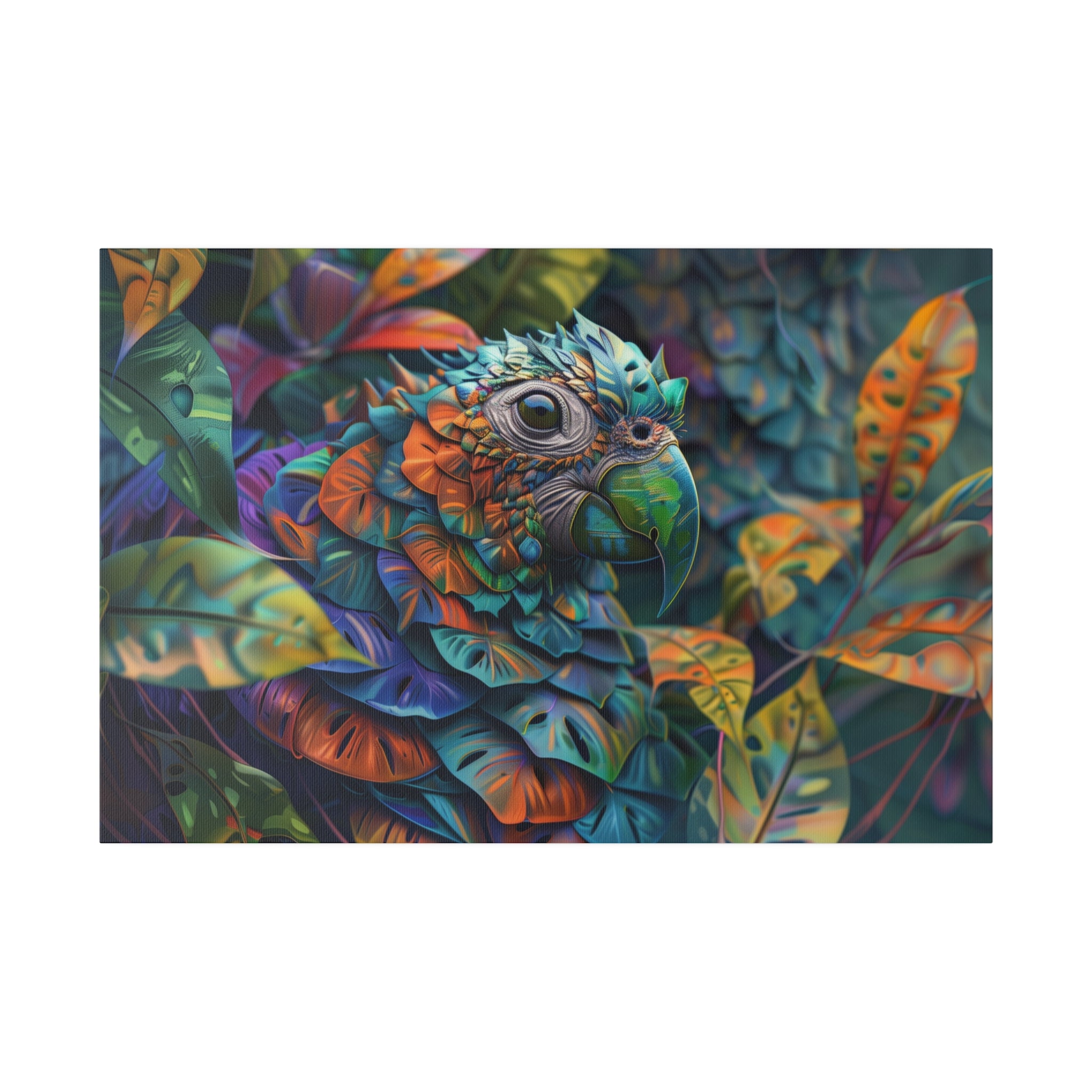 Parrot Fantasy Wall Art - Horizontal Canvas - WA162