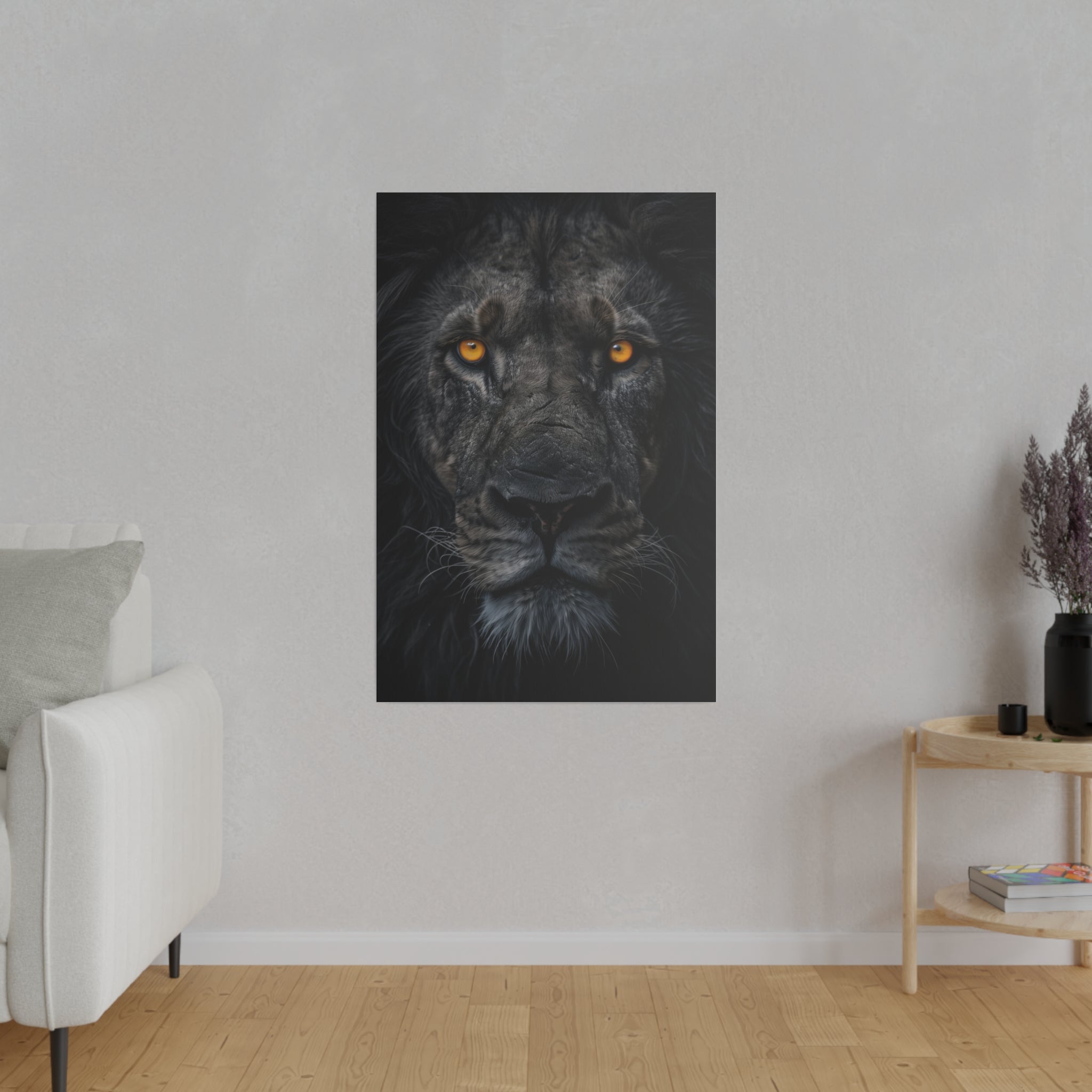 Lion's Dominion - Wildlife Wall Art - Vertical Canvas - WA283