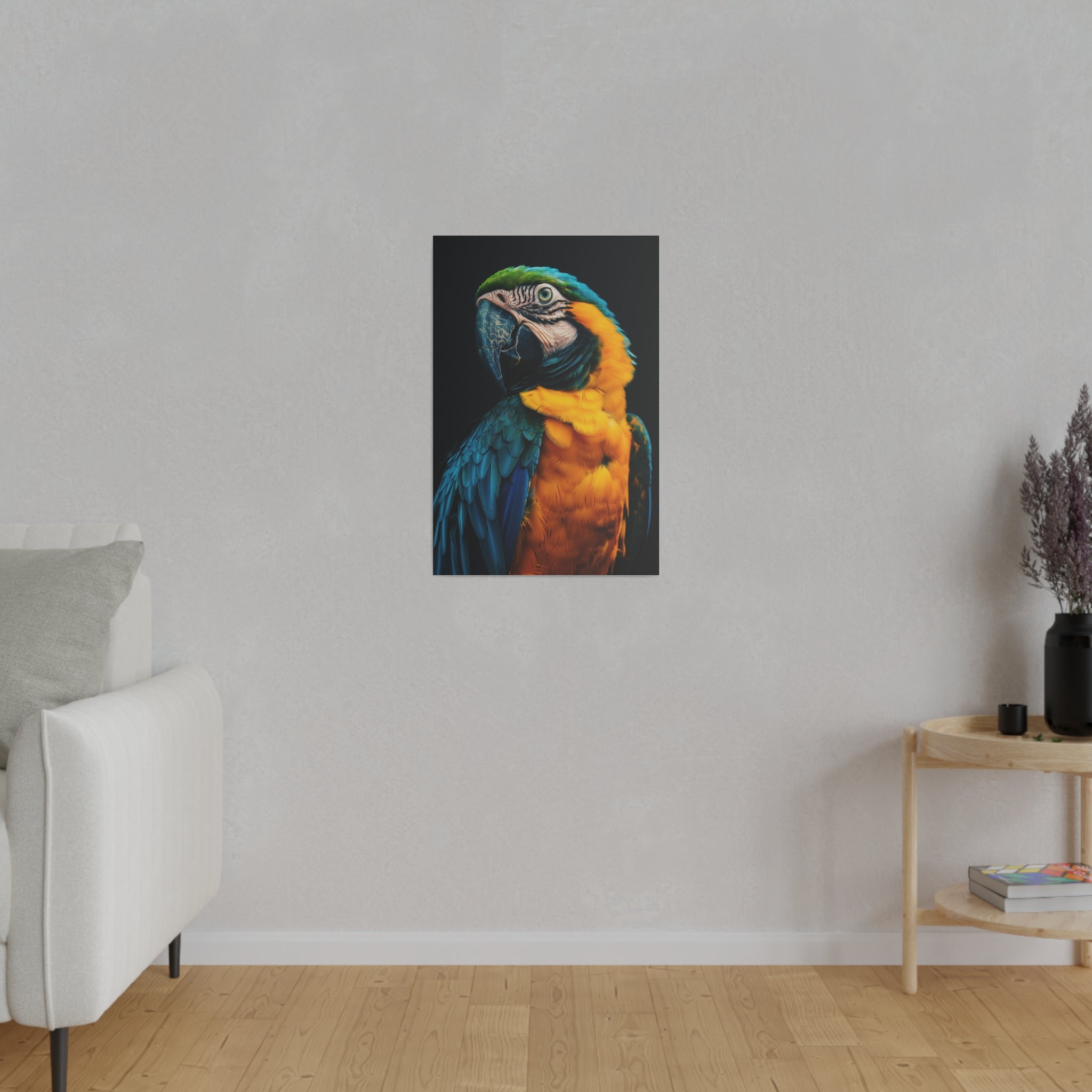 Imposing Parrot - Wildlife Wall Art - Vertical Canvas - WA248