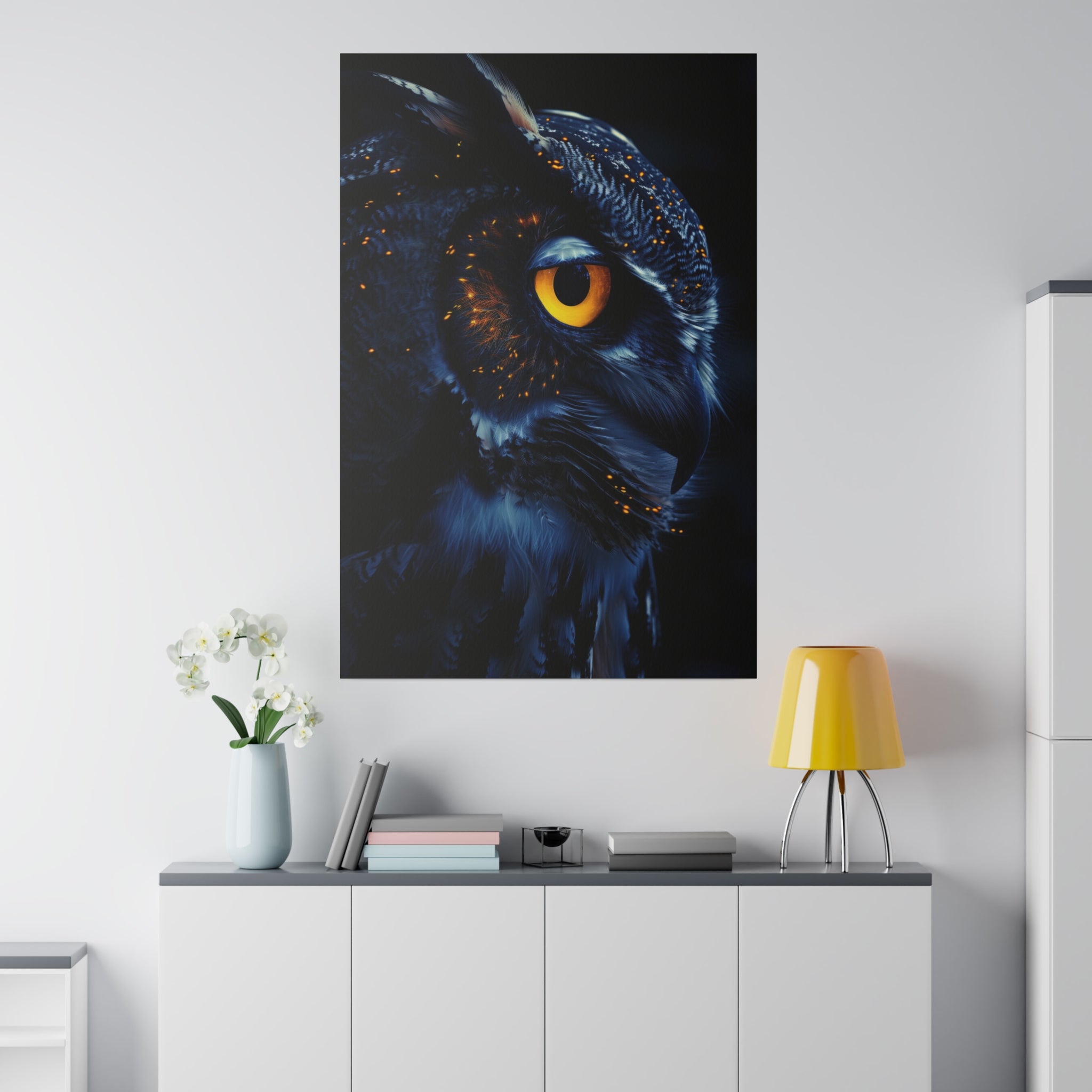 Owl's Majesty - Wildlife Wall Art - Vertical Canvas - WA277